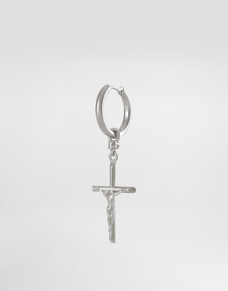 Dolce & Gabbana Single stud earring with “DNA” cross outlook