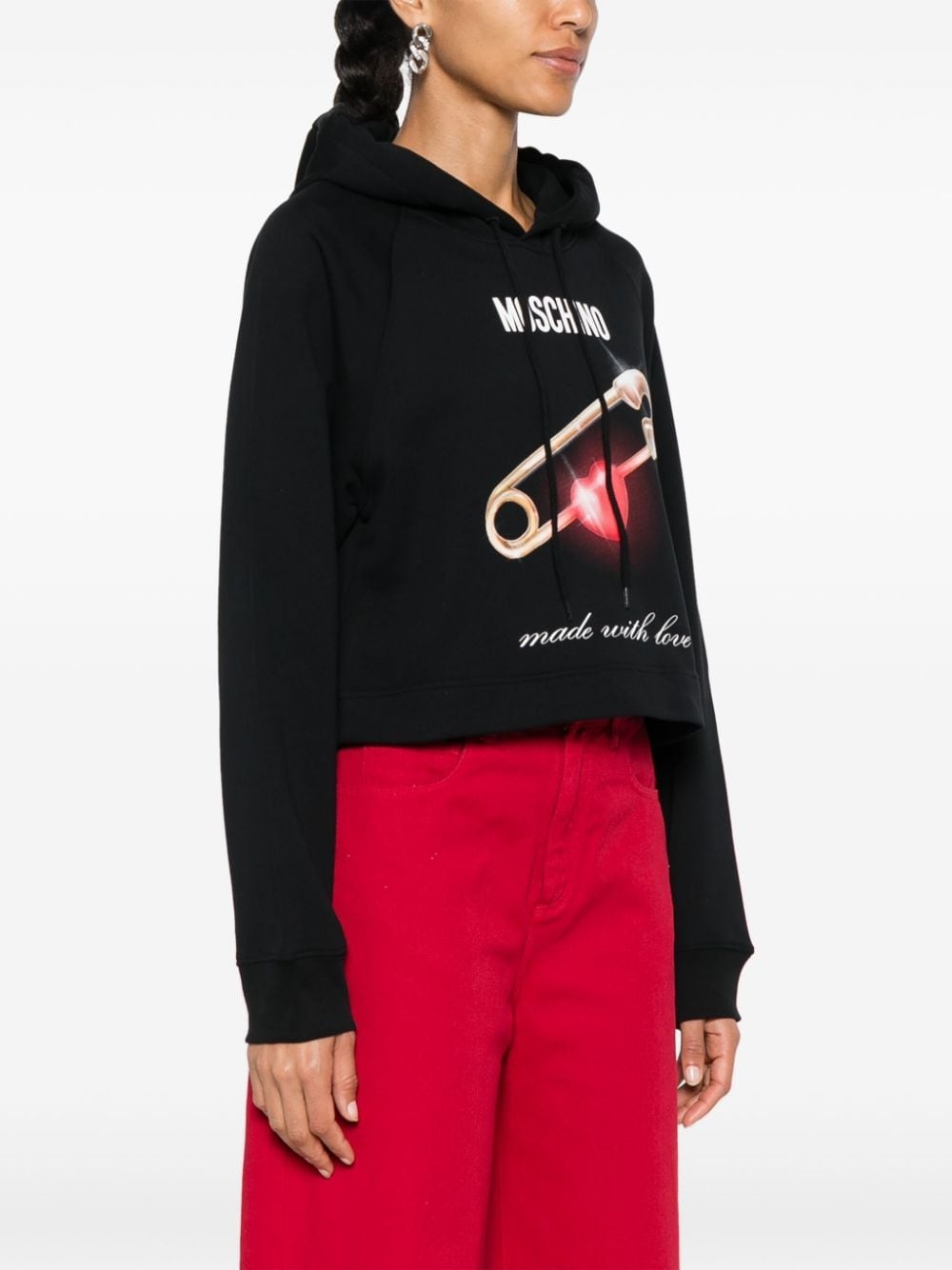 logo-print hoodie - 3
