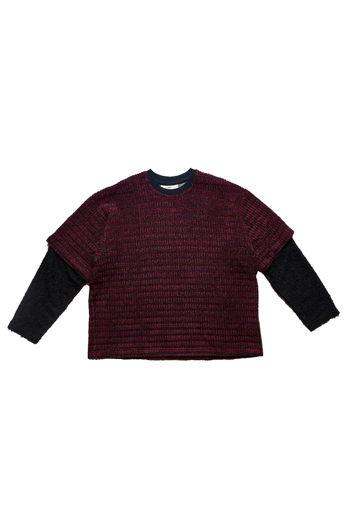 Song For The Mute Double Layered Sleeves Pullover Red - 1