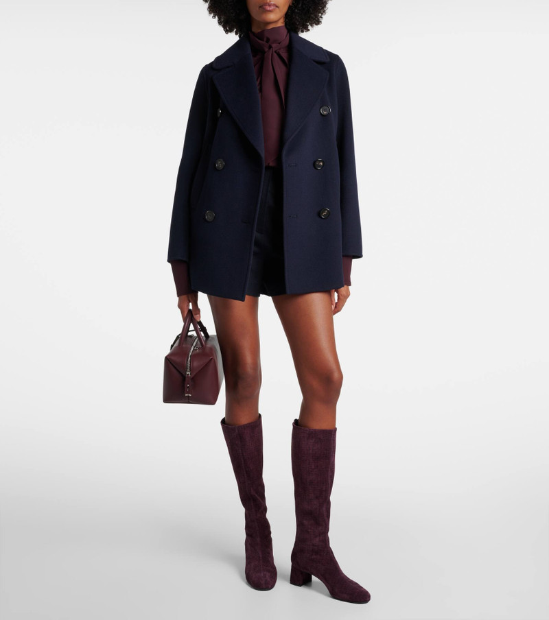 AQUAZZURA Saint Honoré 50 suede knee-high boots outlook