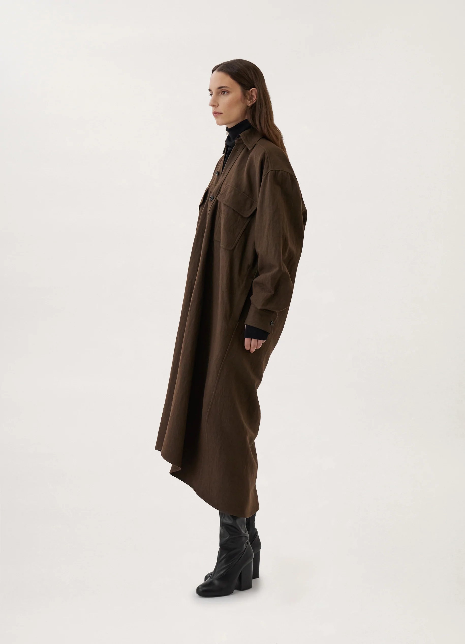 TILTED SHIRT DRESS - 6