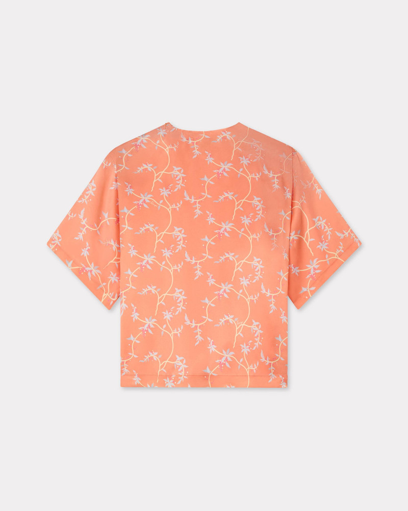 KENZO 'KENZO Jungle Flower' top in silk outlook