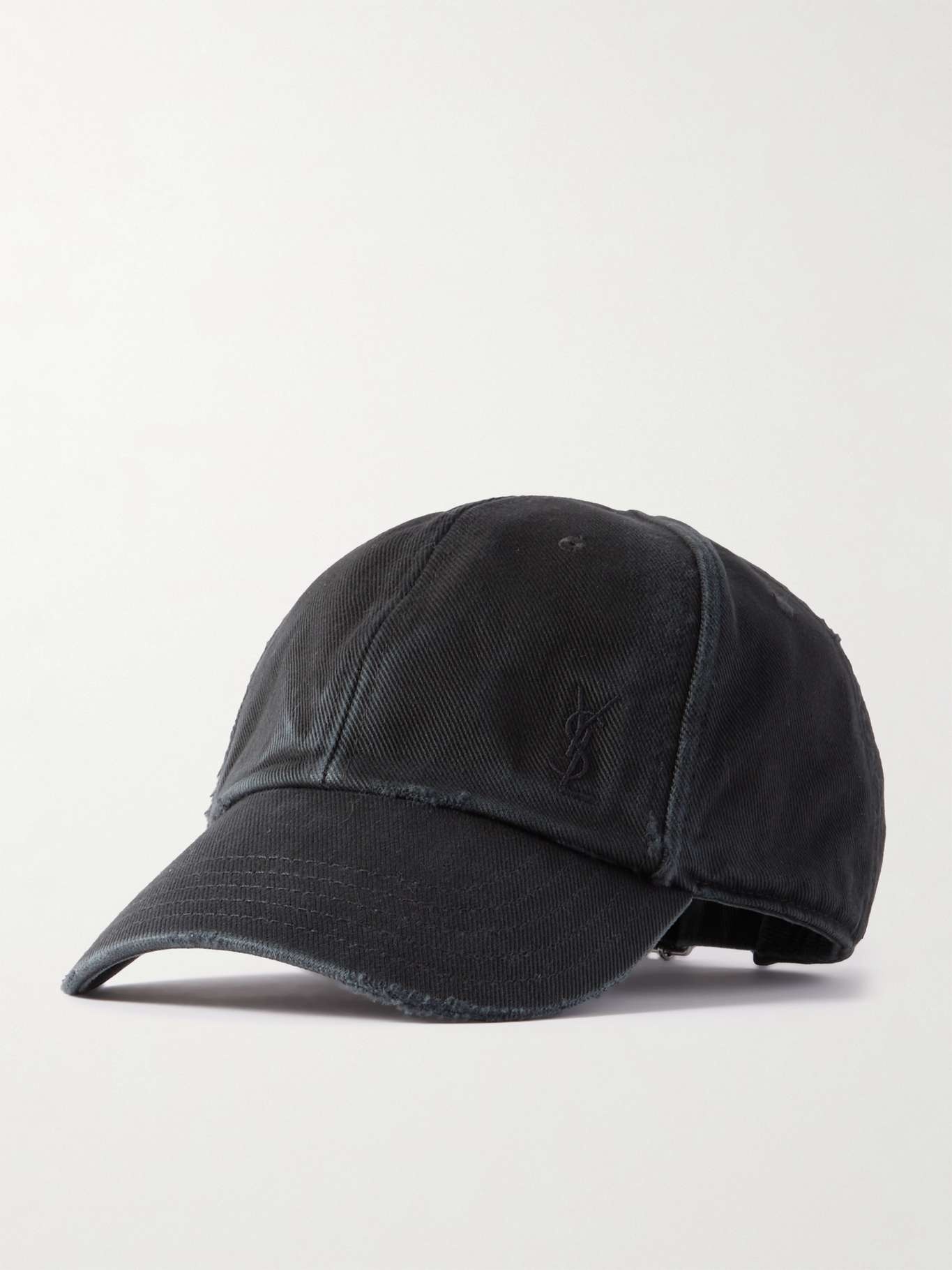 Distressed denim hat - 1