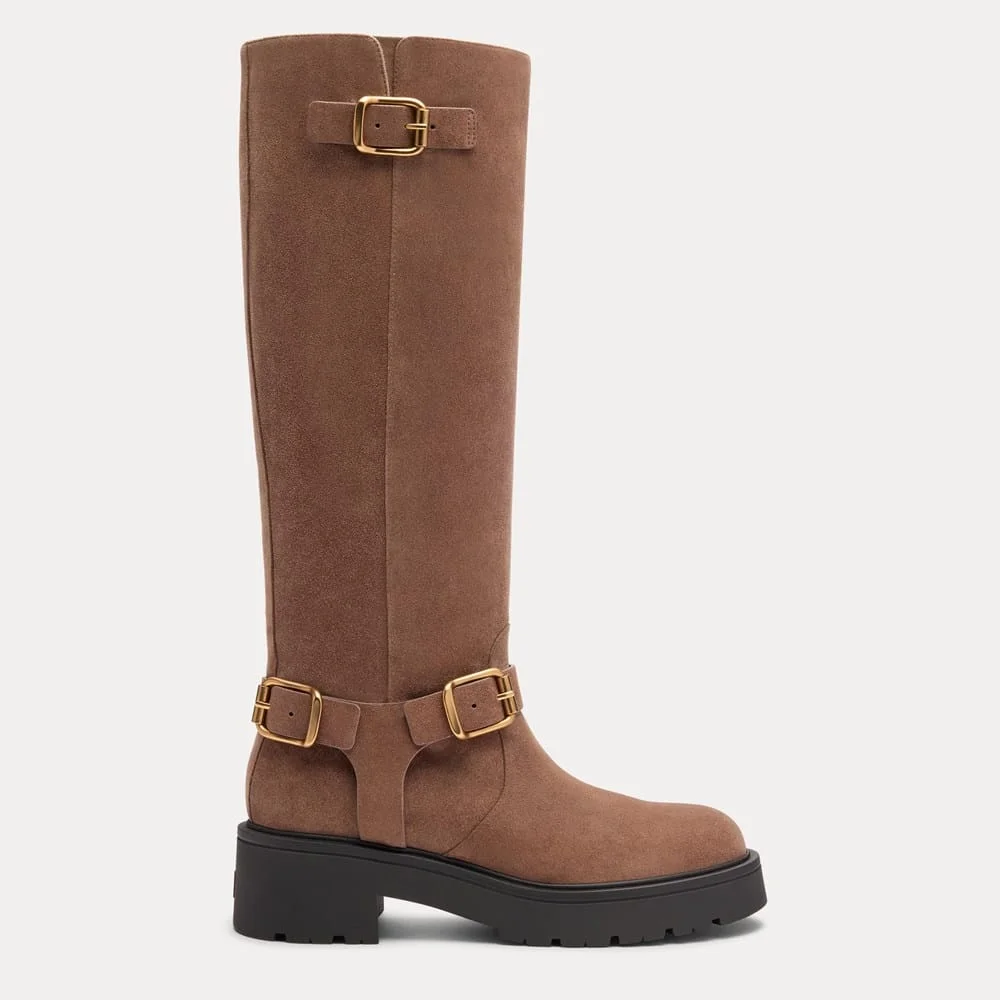 REN KNEE-HIGH MOTO BOOT - 1