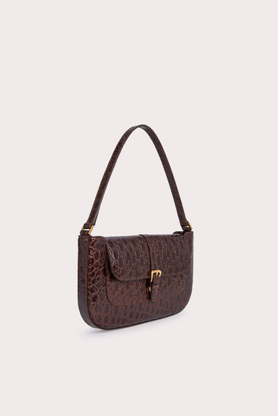 BY FAR MIRANDA SEQUOIA CIRCULAR CROCO EMBOSSED LEATHER outlook