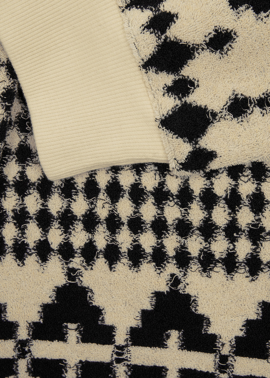 Patterned-jacquard terry sweatshirt - 5