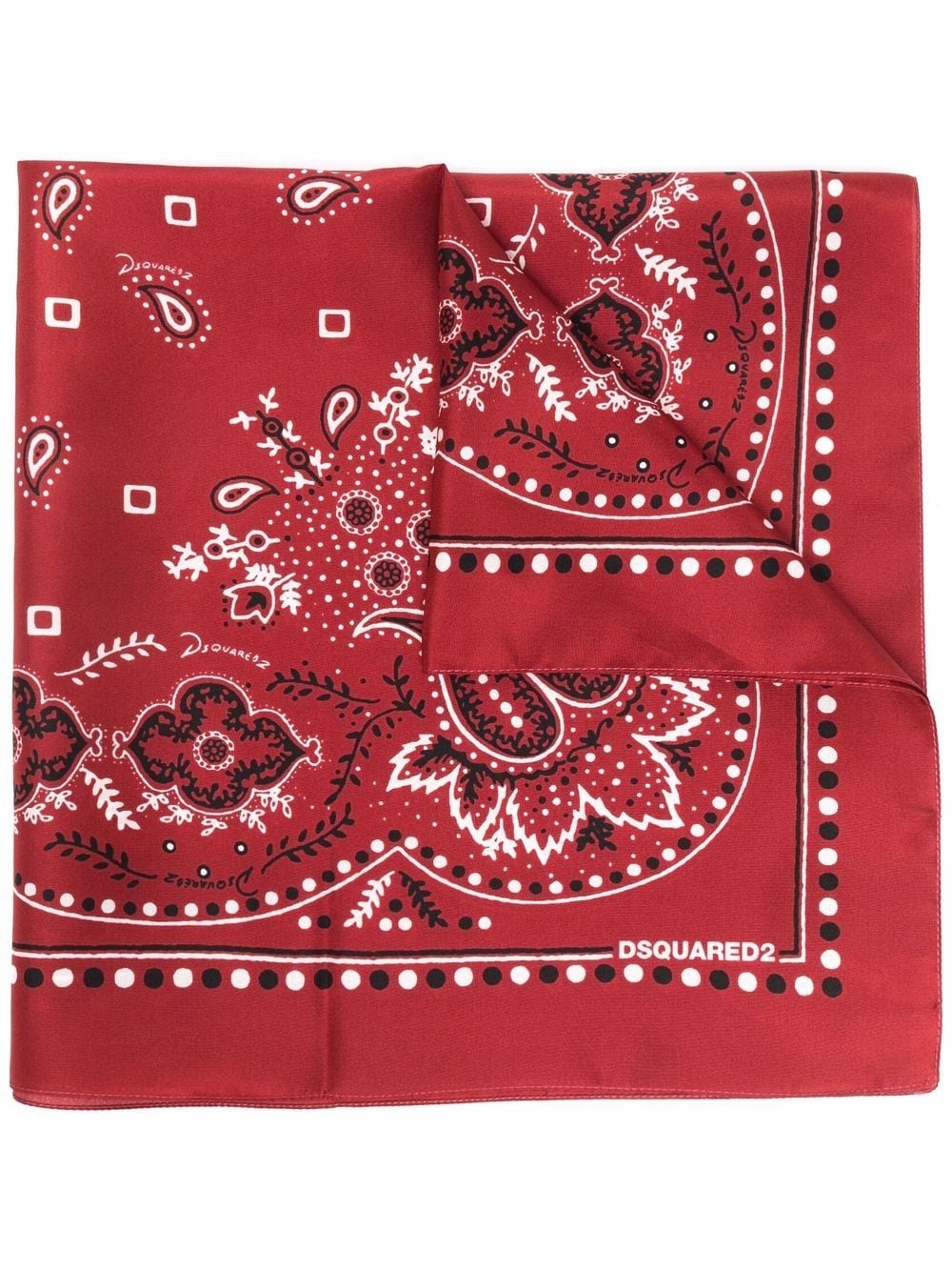 paisley-print bandana scarf - 1