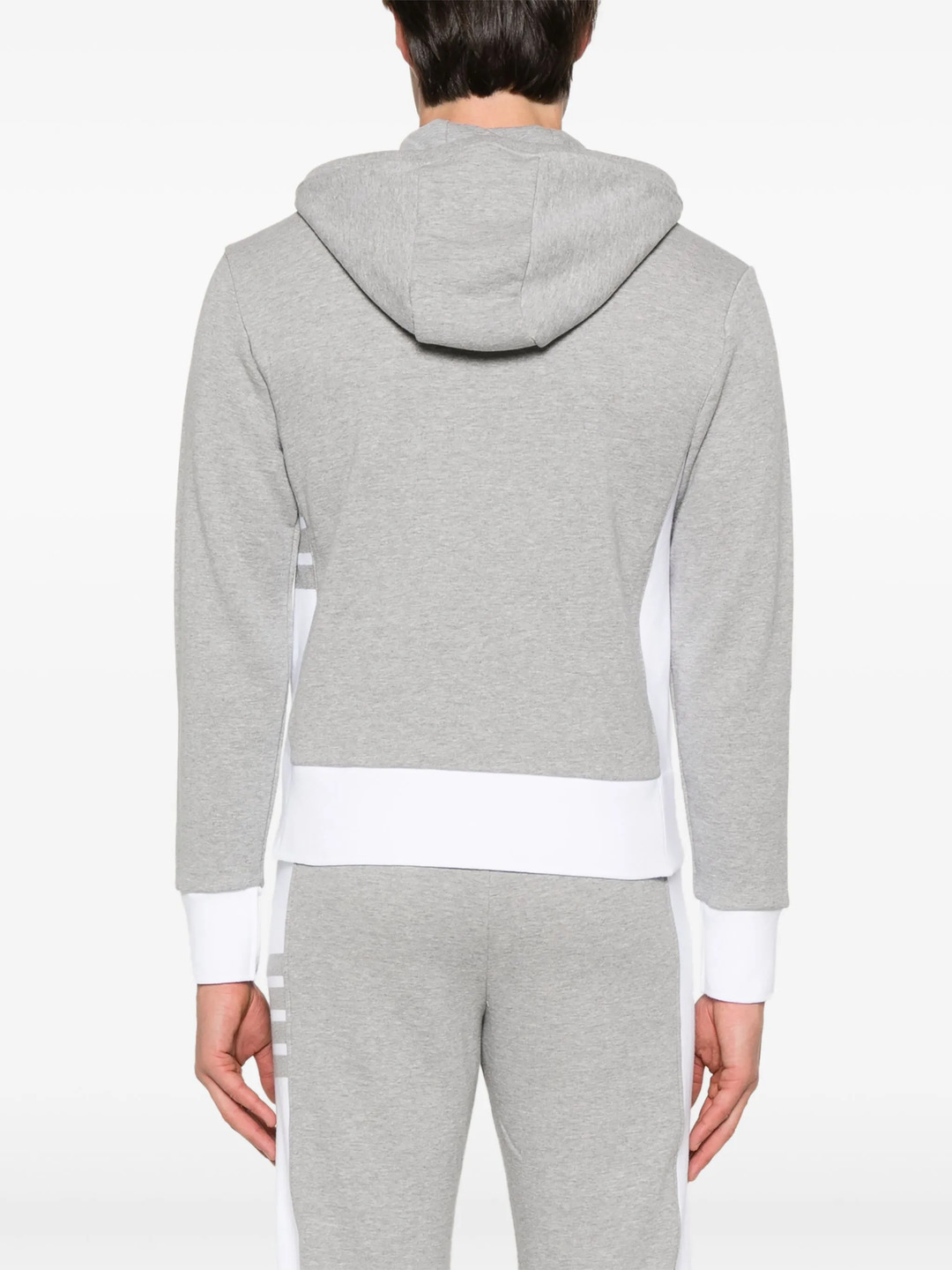 Classic 4-Bar Jersey Zip Up Hoodie - 4