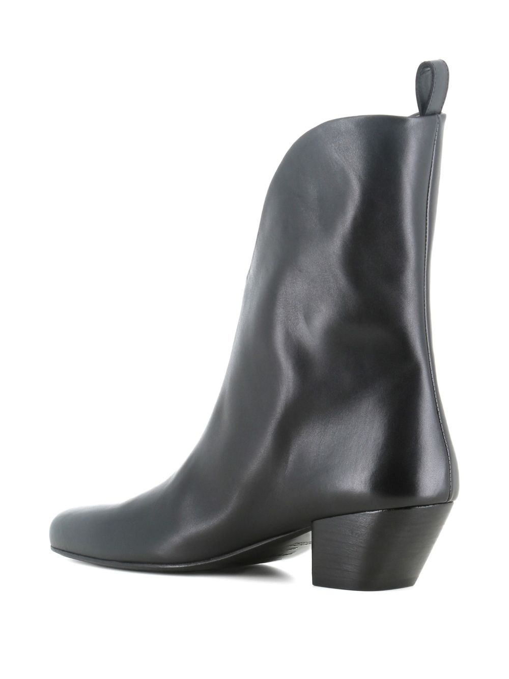 v-cut leather boots - 3