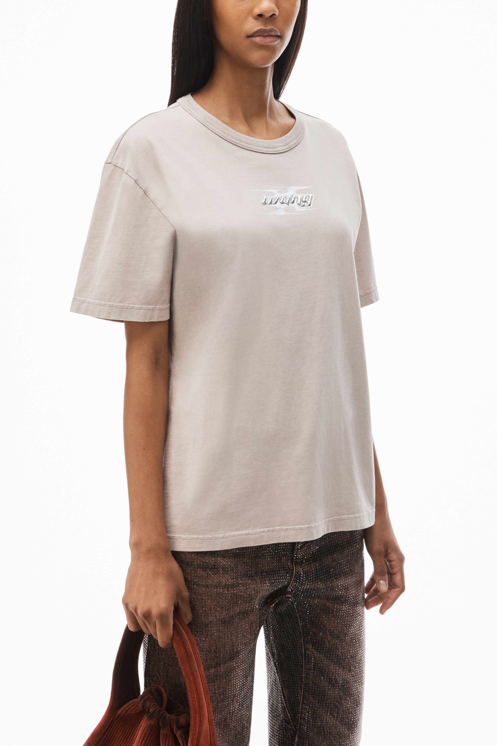 blade logo-embossed tee in cotton - 3