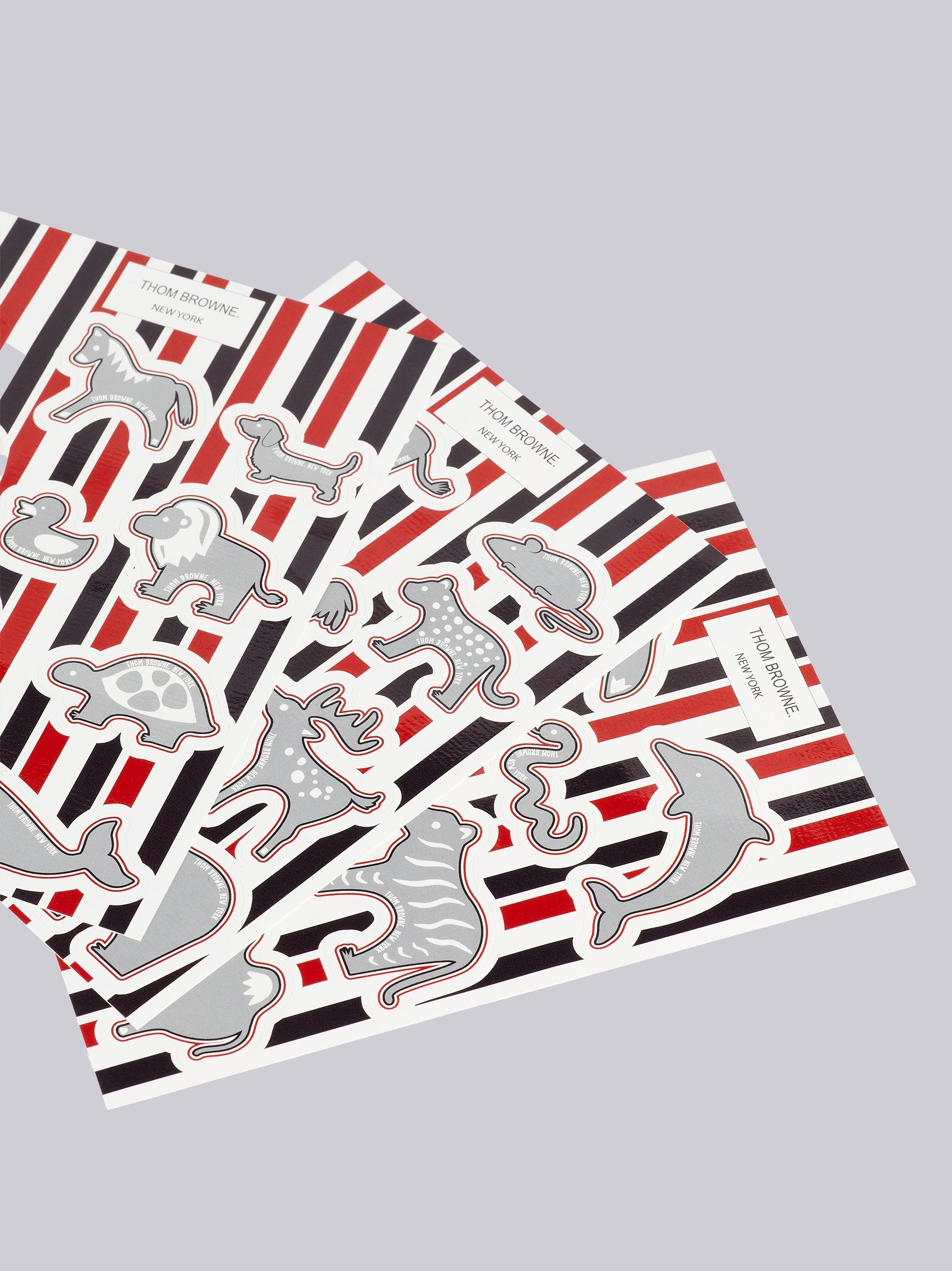 Tricolor Animal Icon Sticker Set - 2