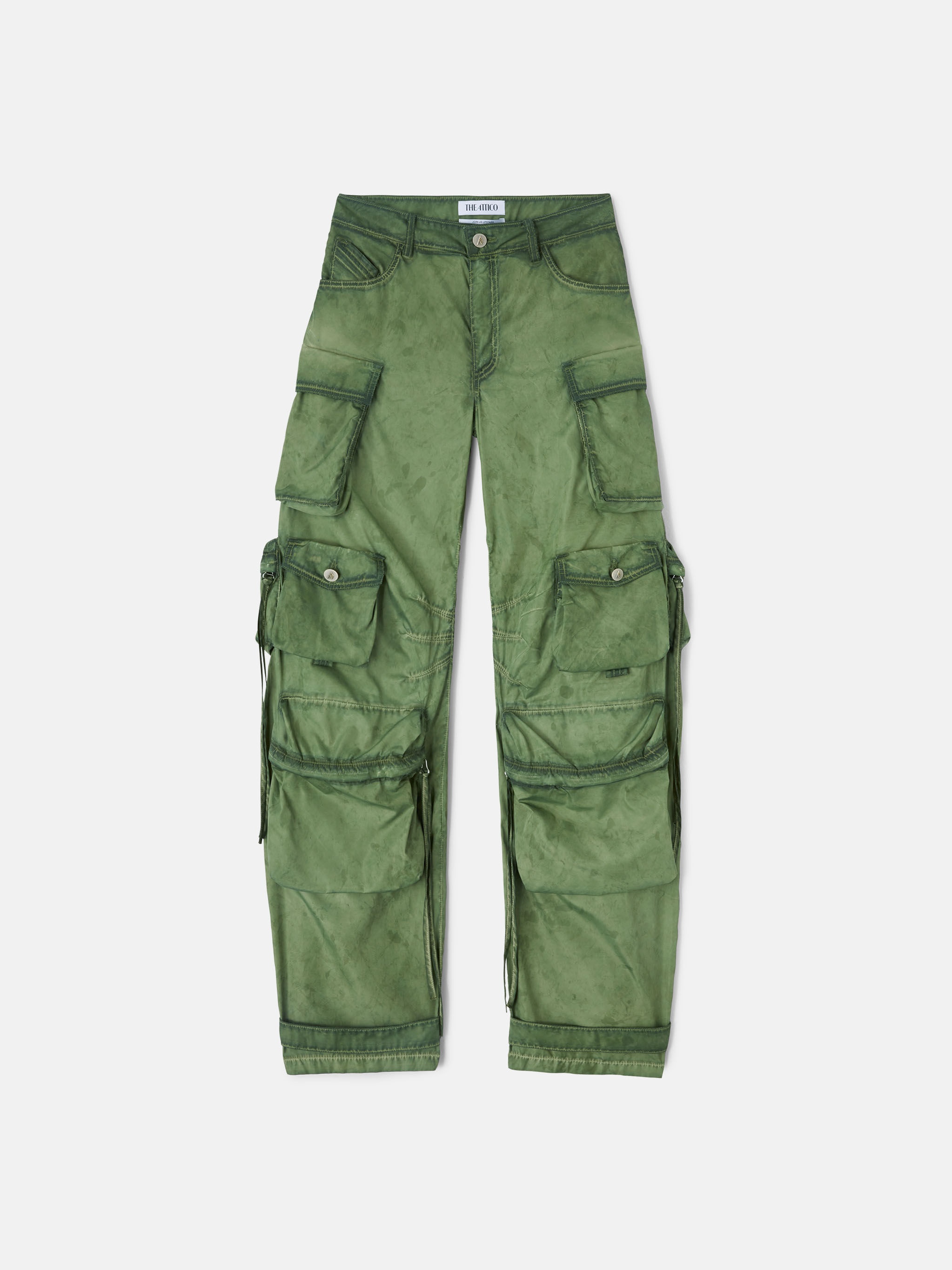 ''FERN'' MILITARY GREEN LONG PANTS - 1