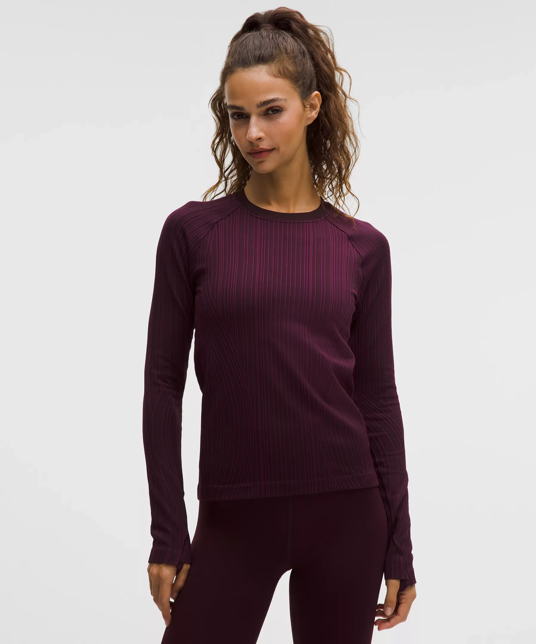 Rest Less Variegated Ribbed Pullover - 1