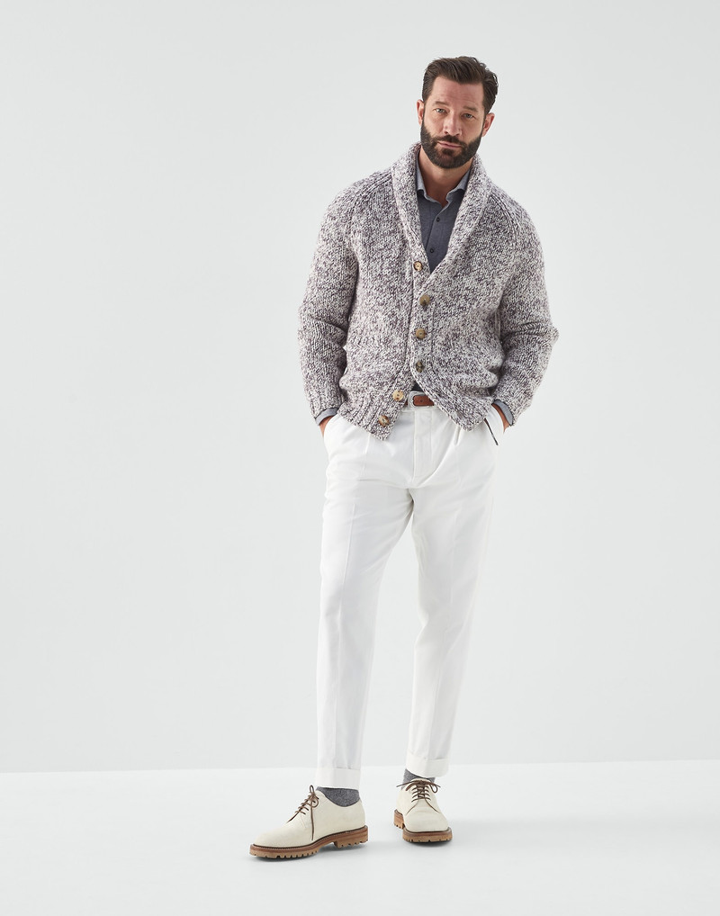 Cotton jersey long sleeve basic fit polo with shirt-style collar 5