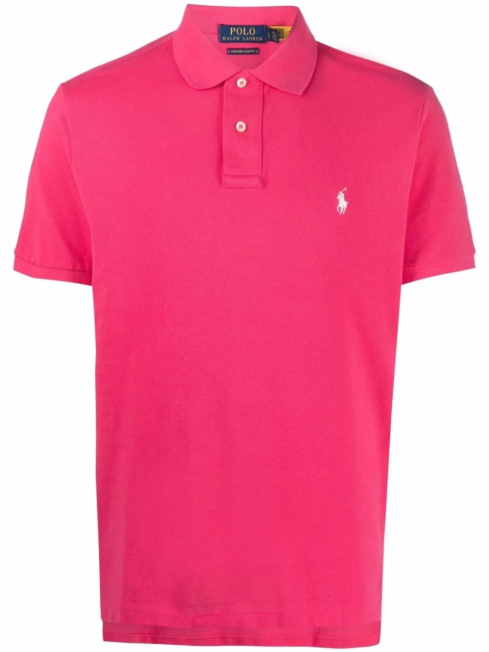 piqué embroidered polo shirt - 1