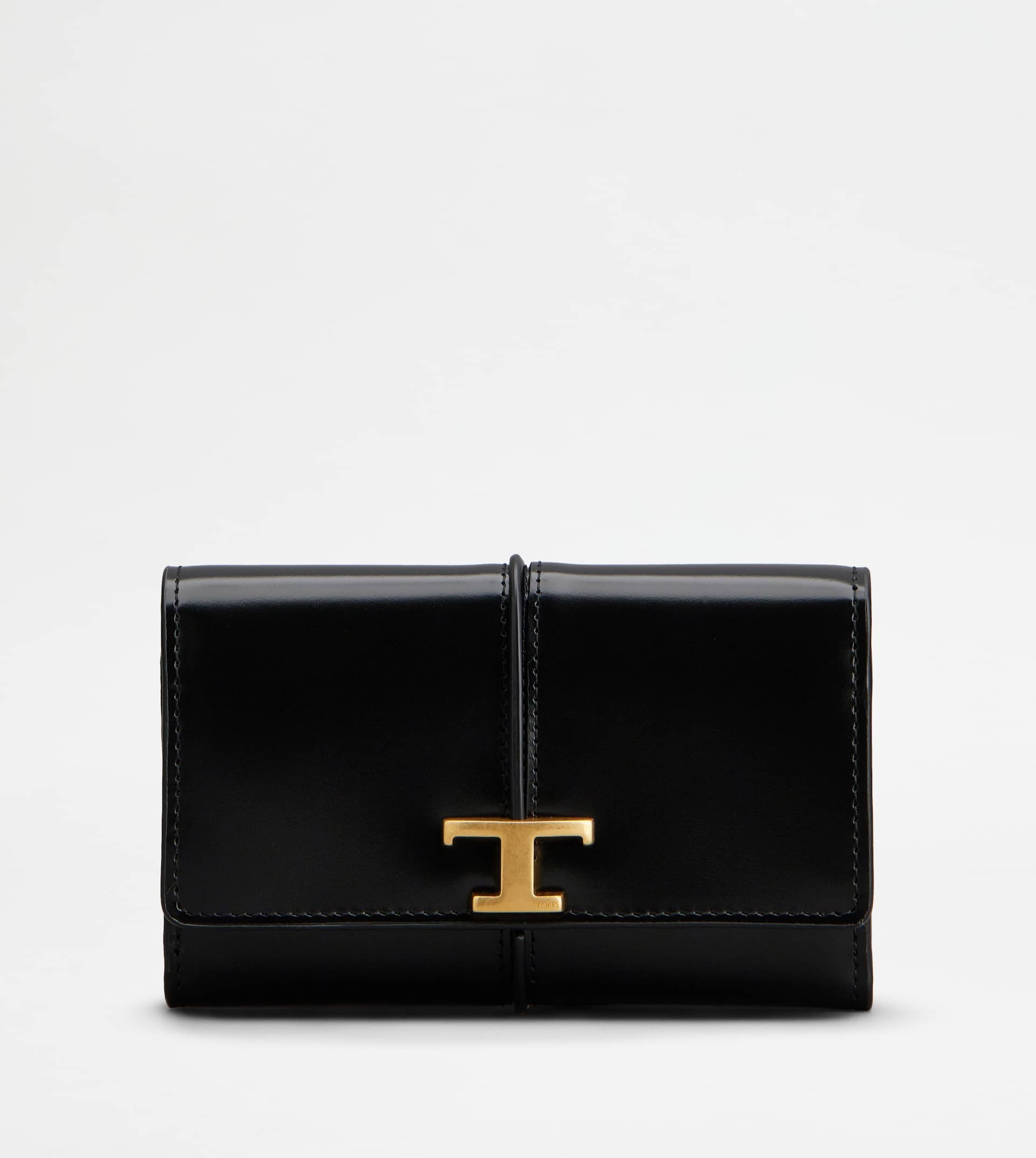 T TIMELESS WALLET IN LEATHER - BLACK - 1