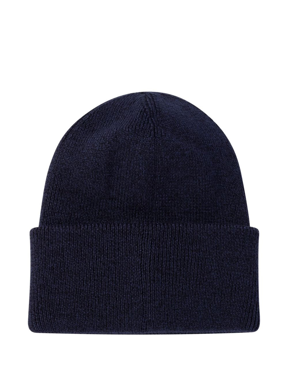 logo-patch wool beanie - 2