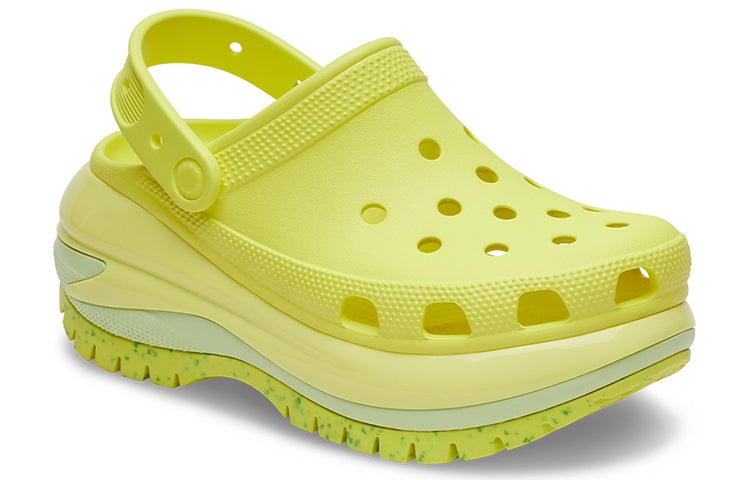 (WMNS) Crocs Classic Crush Clogs 'Fluorescent Green' 207988-76M - 3