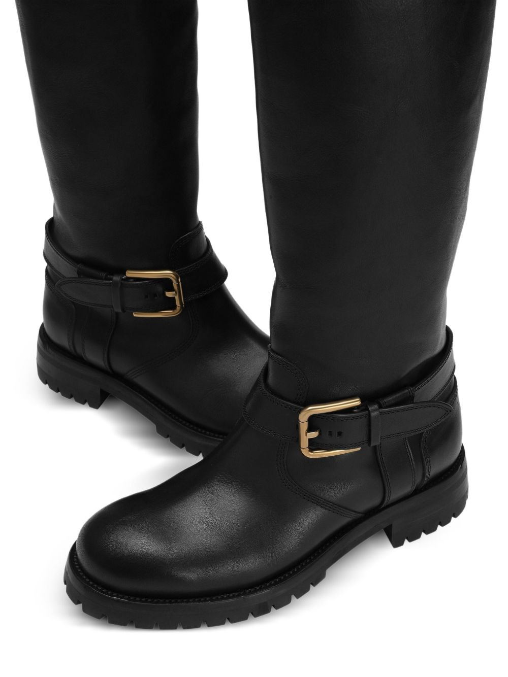buckle-detail knee-high boots - 4