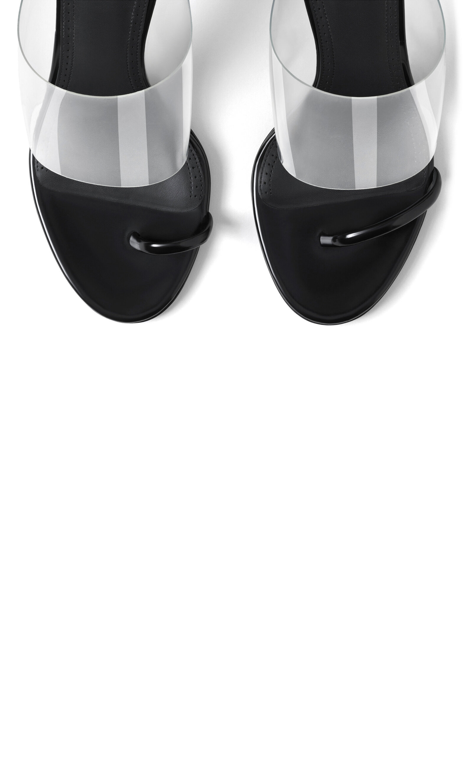 Asymmetric PU-Leather Sandals black - 5