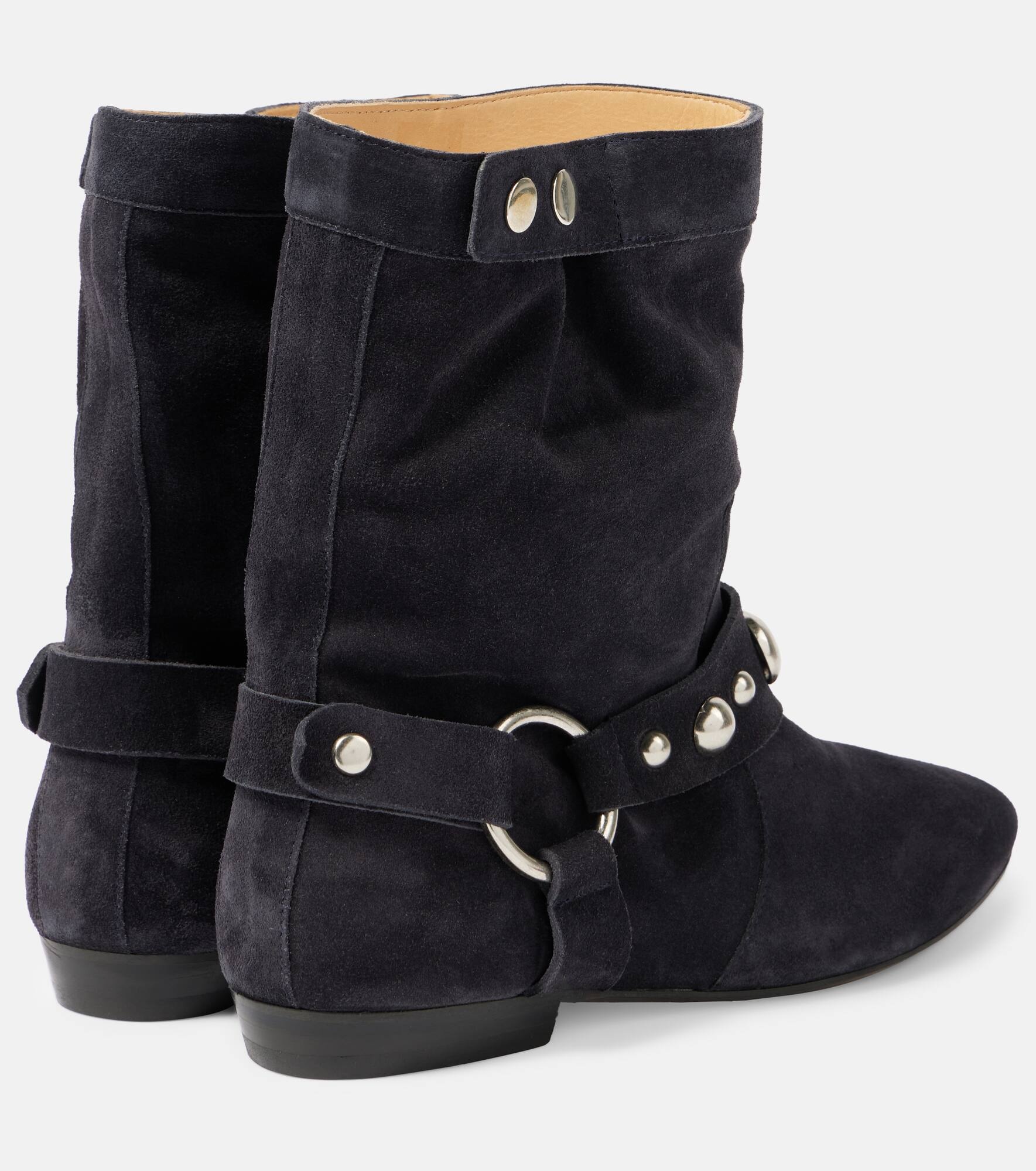 Stanya studded suede ankle boots - 3