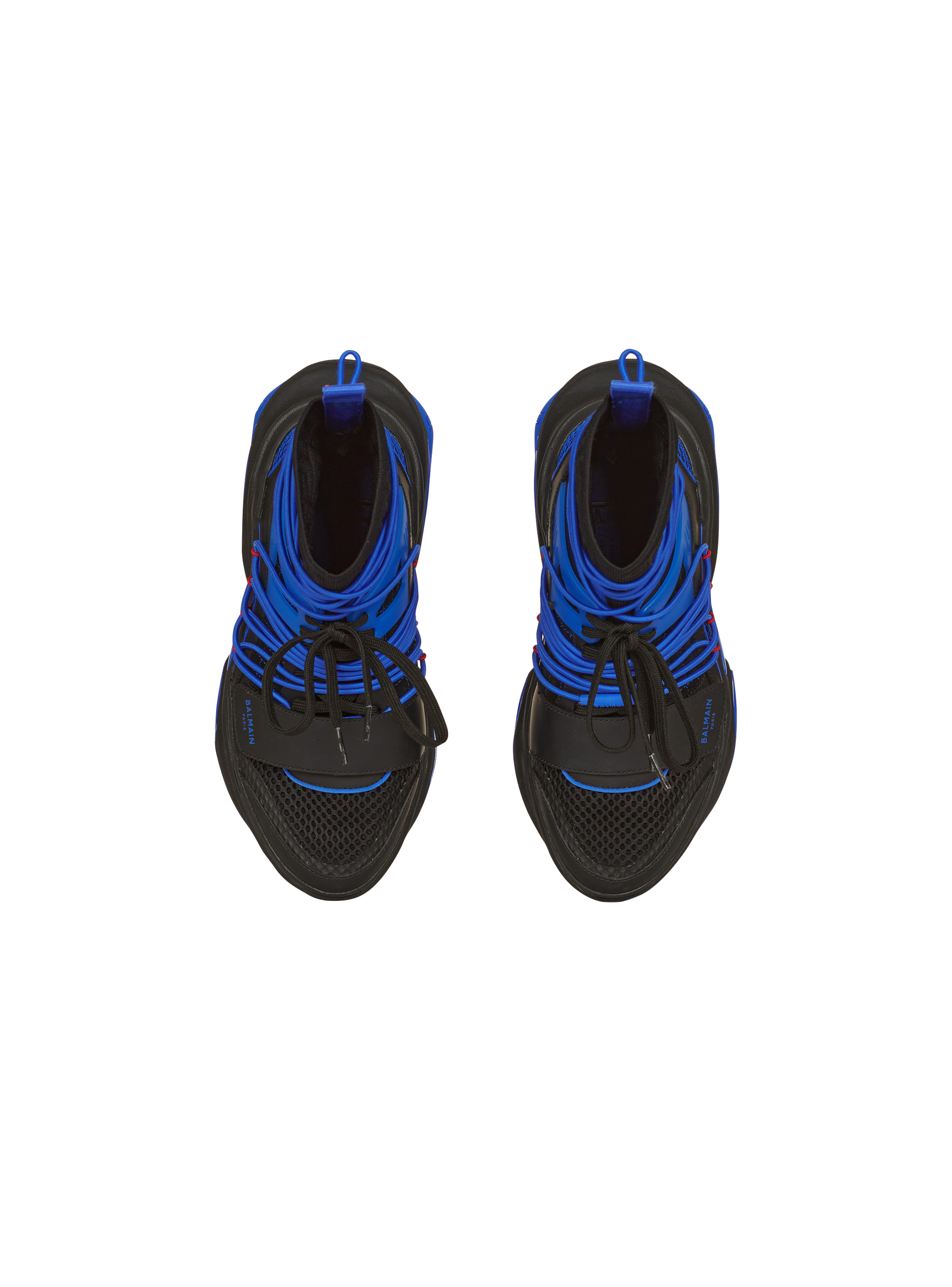 Bicolor knit and mesh B-Bold high-top sneakers - 3