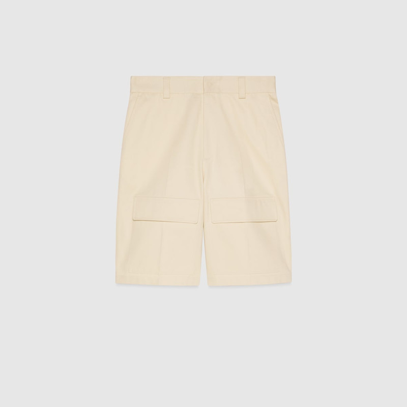Cotton drill shorts 1