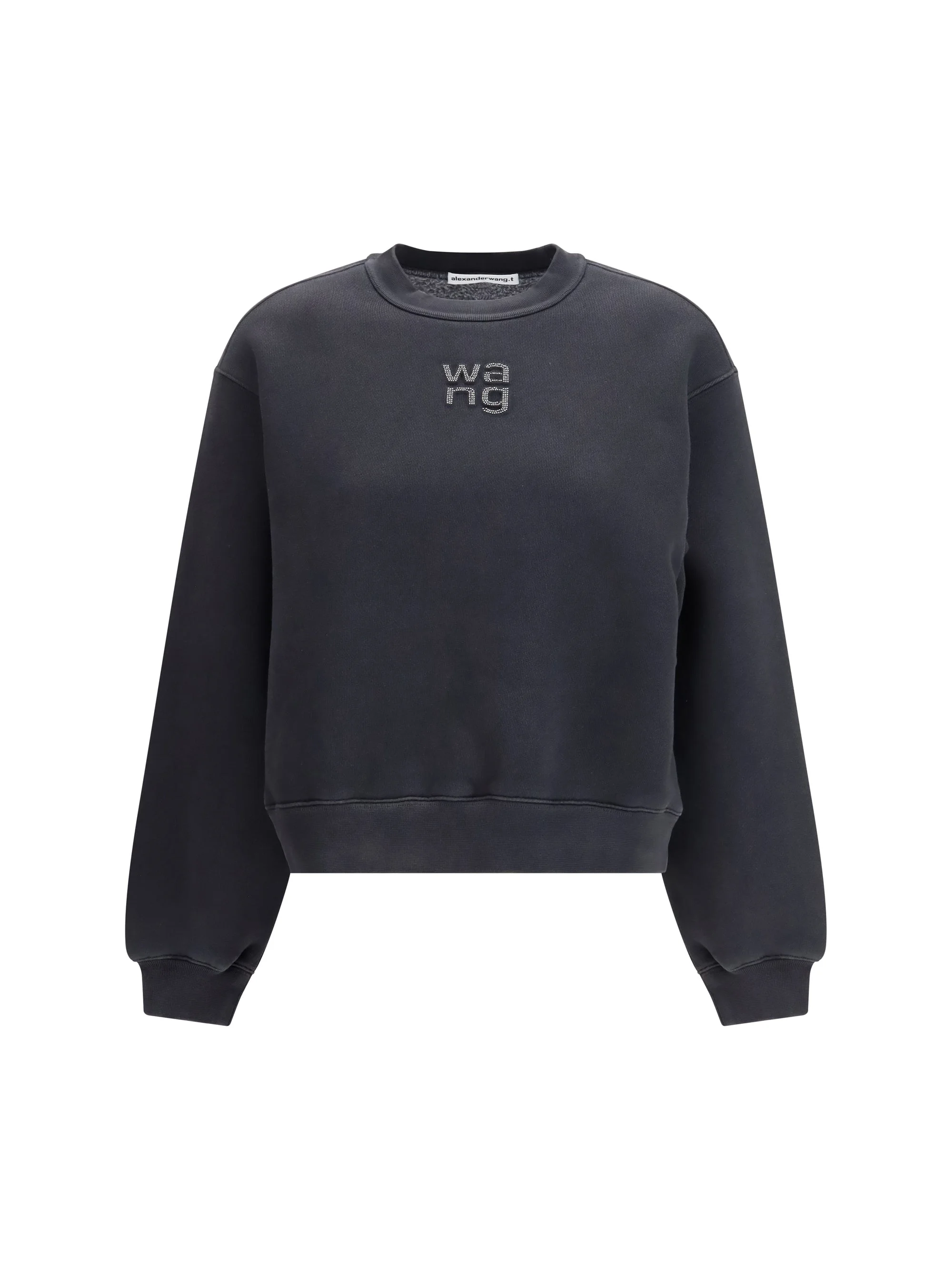 Alexander Wang Women Crystal Hotfix Logo Sweatshirt - 1