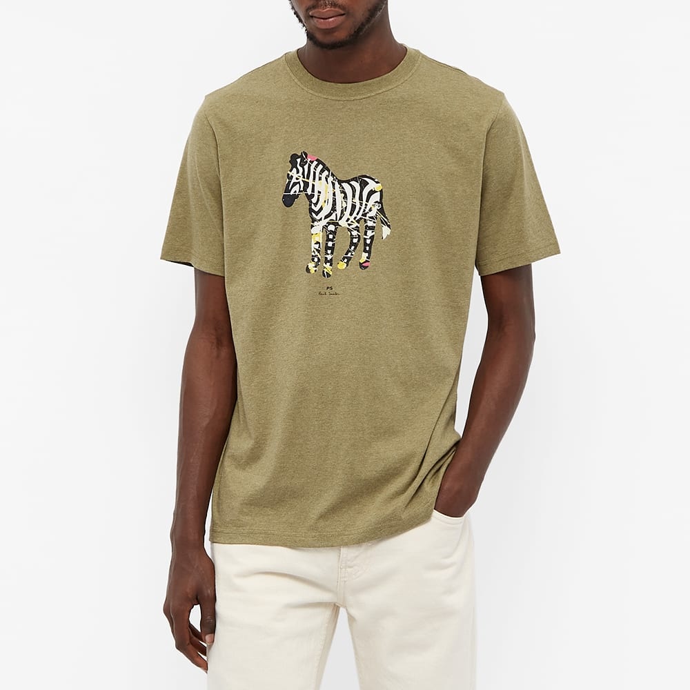 Paul Smith Large Zebra Print Tee - 4