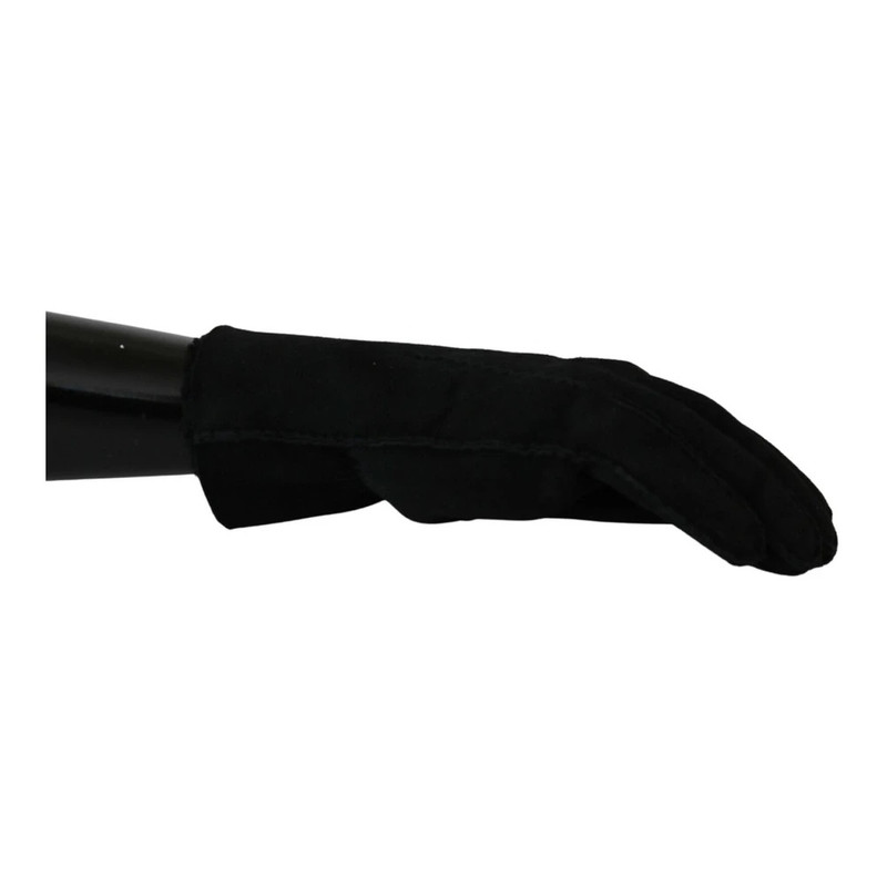 Dolce & Gabbana MENS BLACK LEATHER BIKER GLOVES outlook