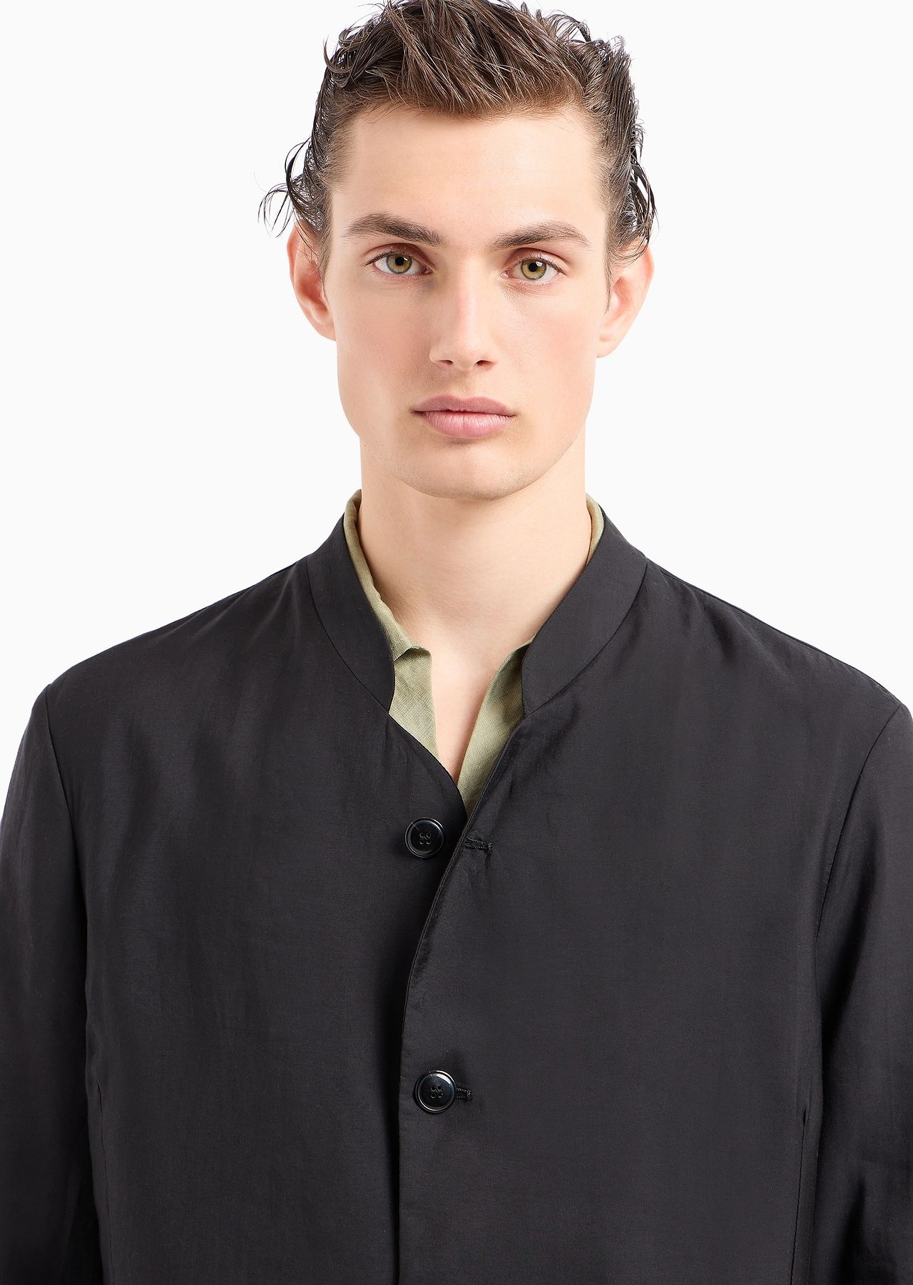 ASV single-breasted jacket in Lyocell and silk canvas - 5