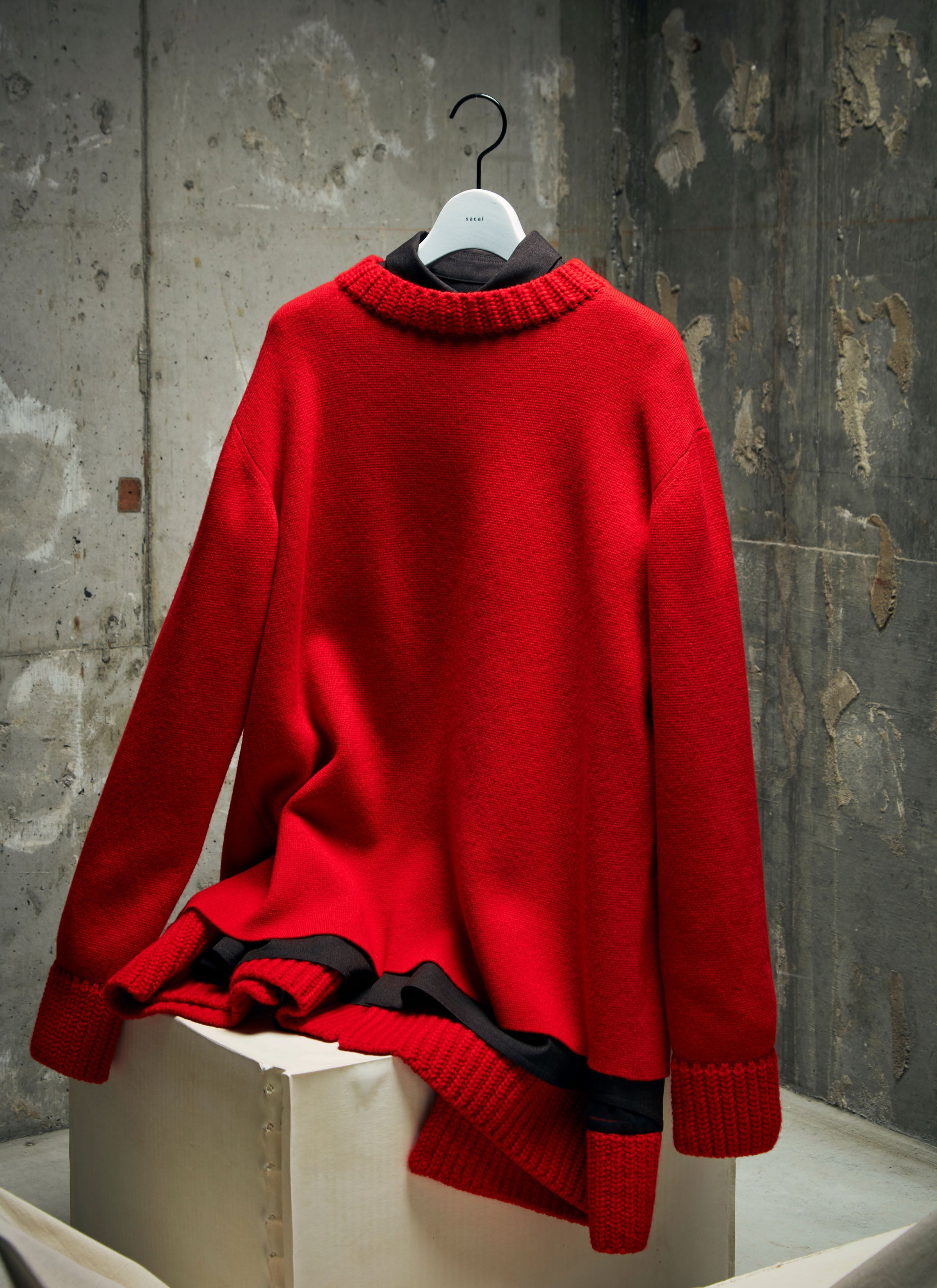 Suiting x Wool Knit Dress - 3