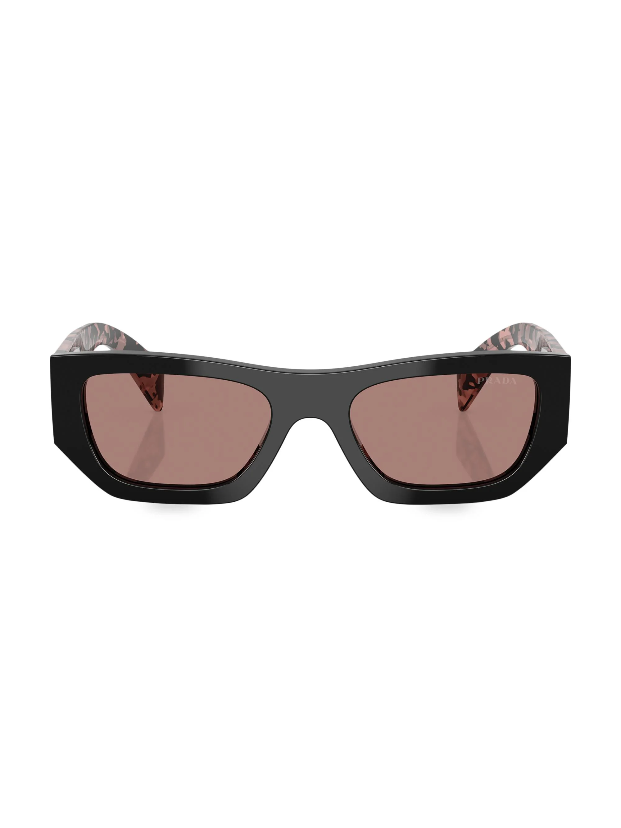 Women's 53MM Pillow Sunglasses - Brownpinkhavana - 1