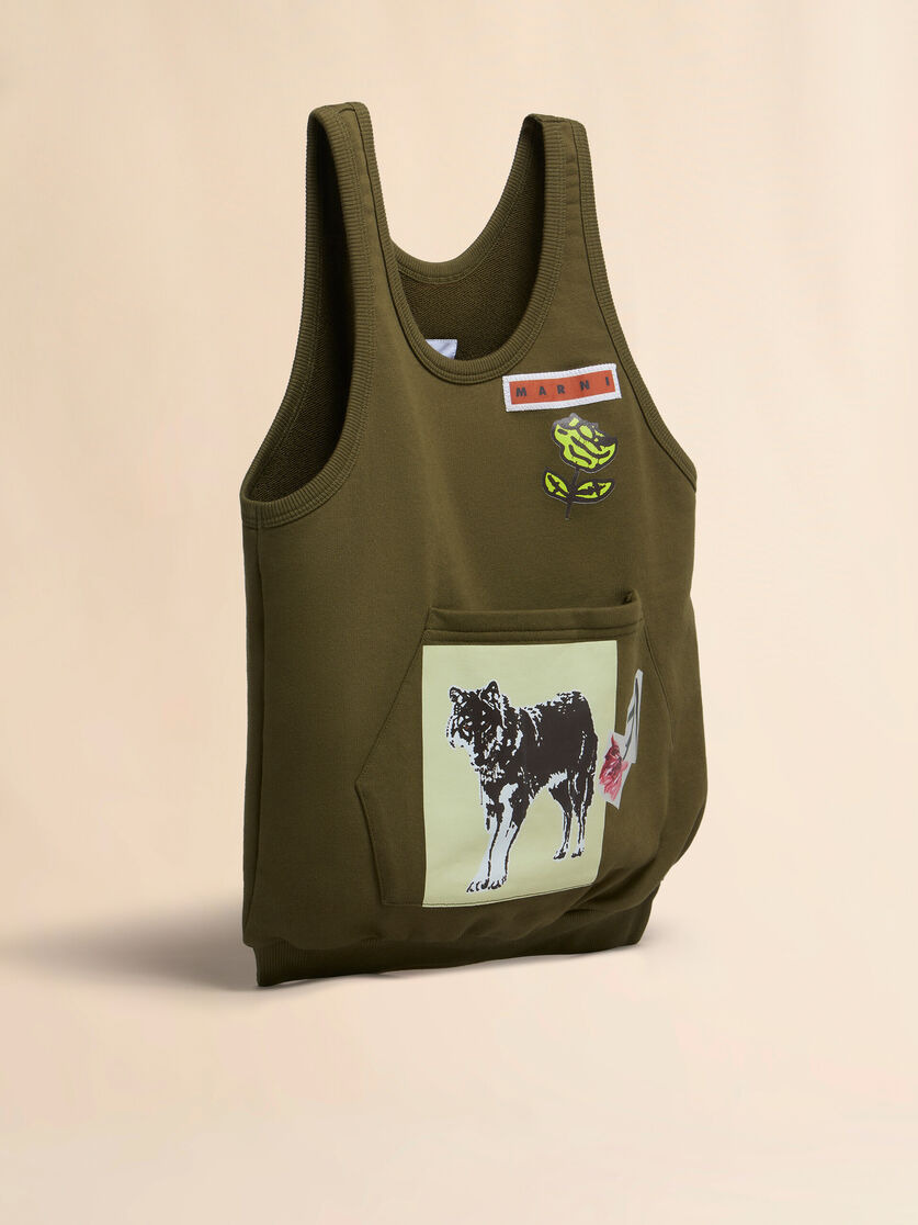 DEEP GREEN SMALL TANK BAG - 6