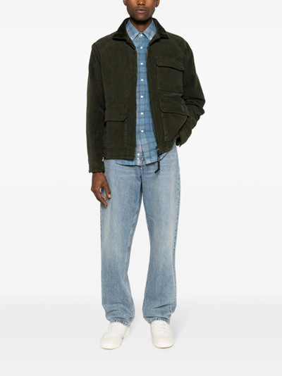 Aspesi spread-collar cotton jacket outlook