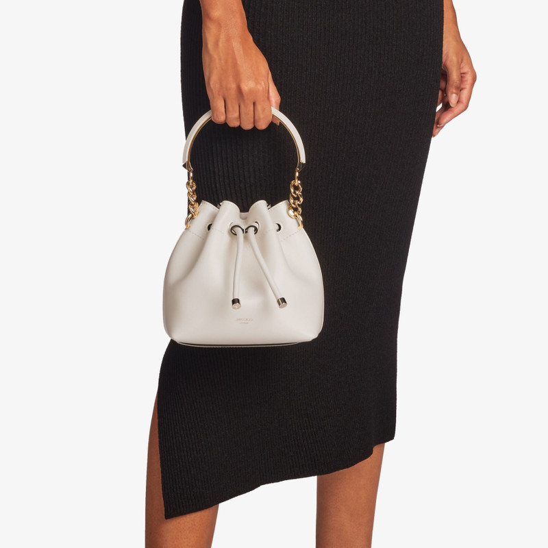 Bon Bon Bucket S
Latte Leather Bucket Bag with Light Gold Hardware 4