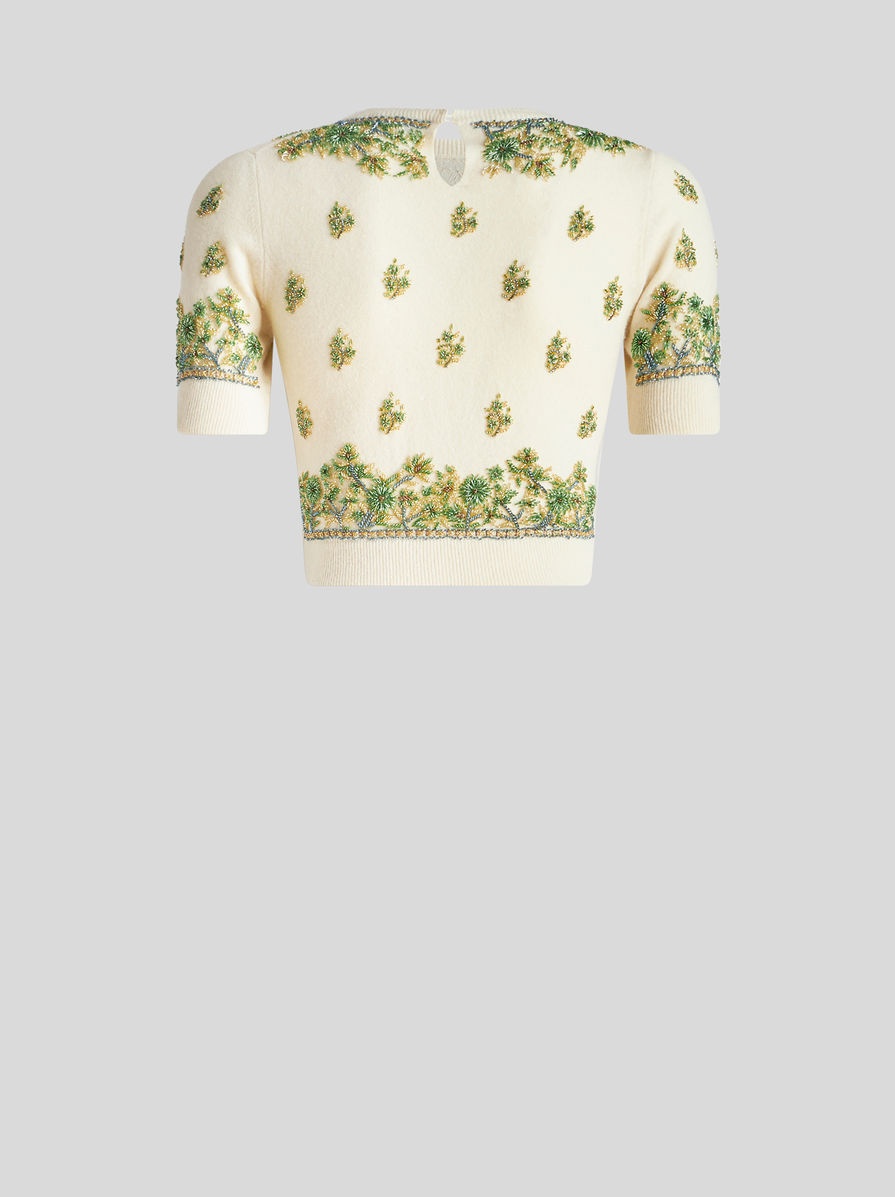 WOOL AND CASHMERE JUMPER WITH EMBROIDERY - 6