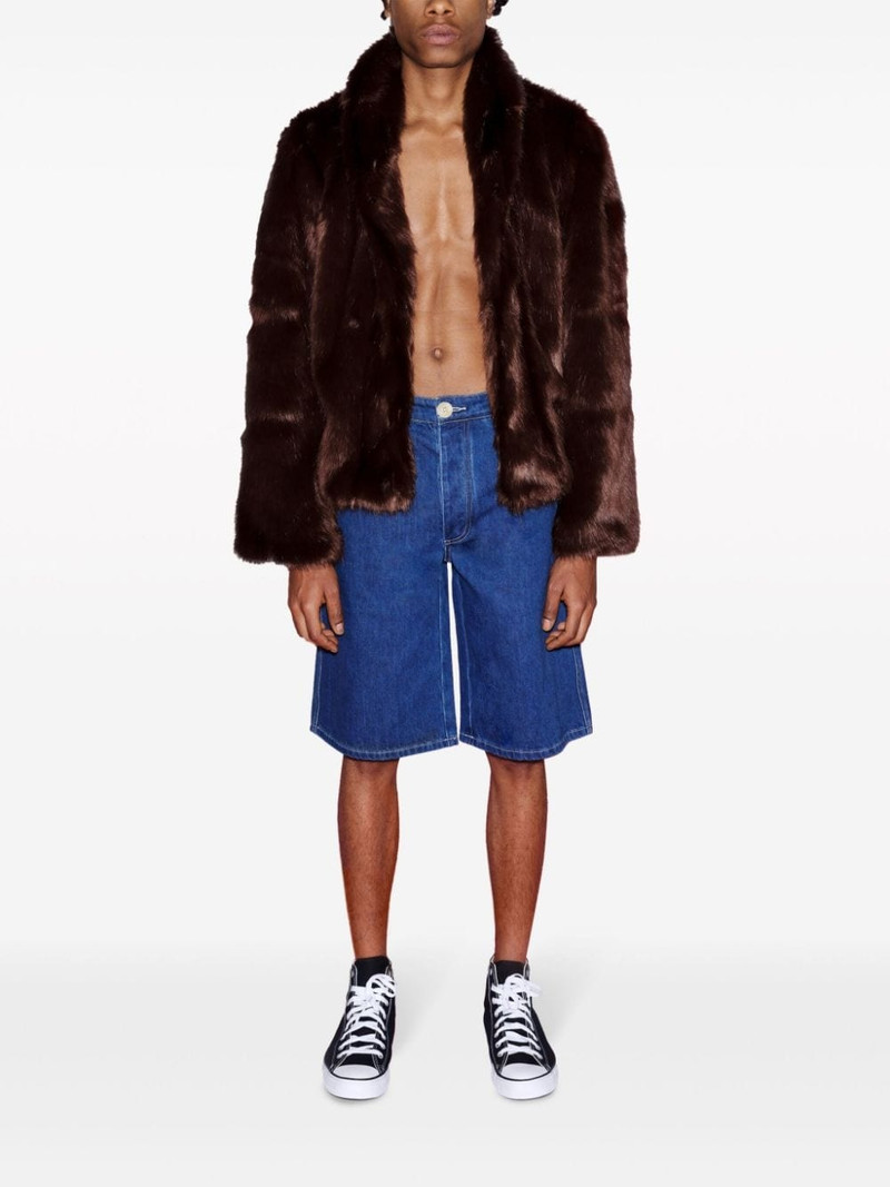ROSETTA GETTY x Violet Getty faux-fur jacket outlook