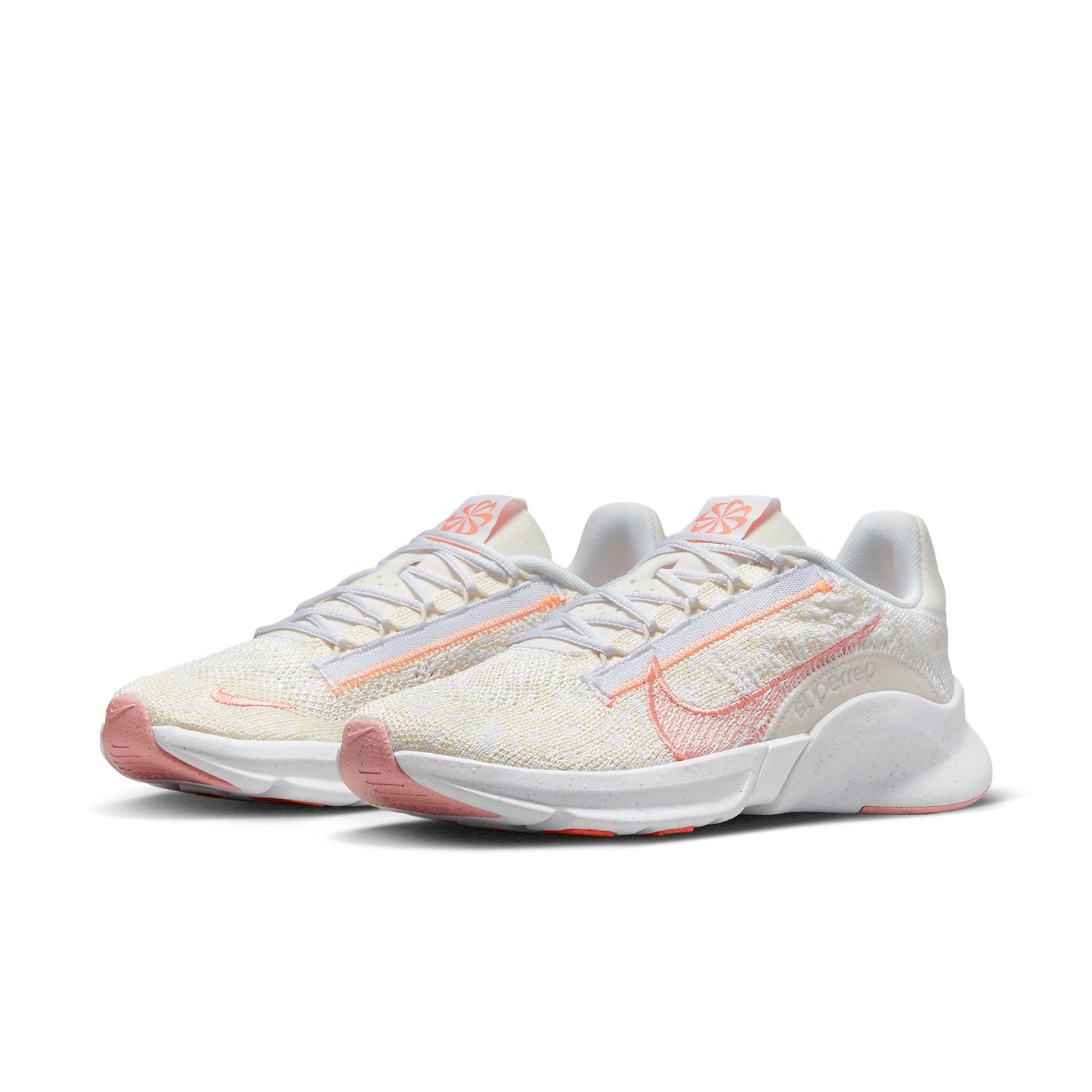 (WMNS) Nike SuperRep Go 3 Flyknit Next Nature 'Light Cream Crimson Bliss' DH3393-101 - 3