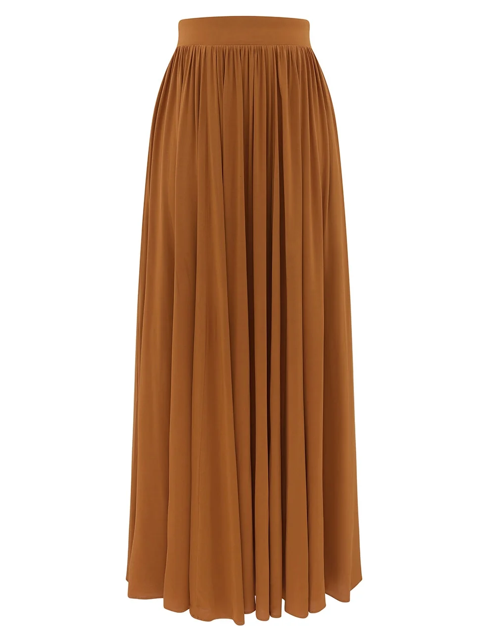 GATHERED MIDI SKIRT - 1