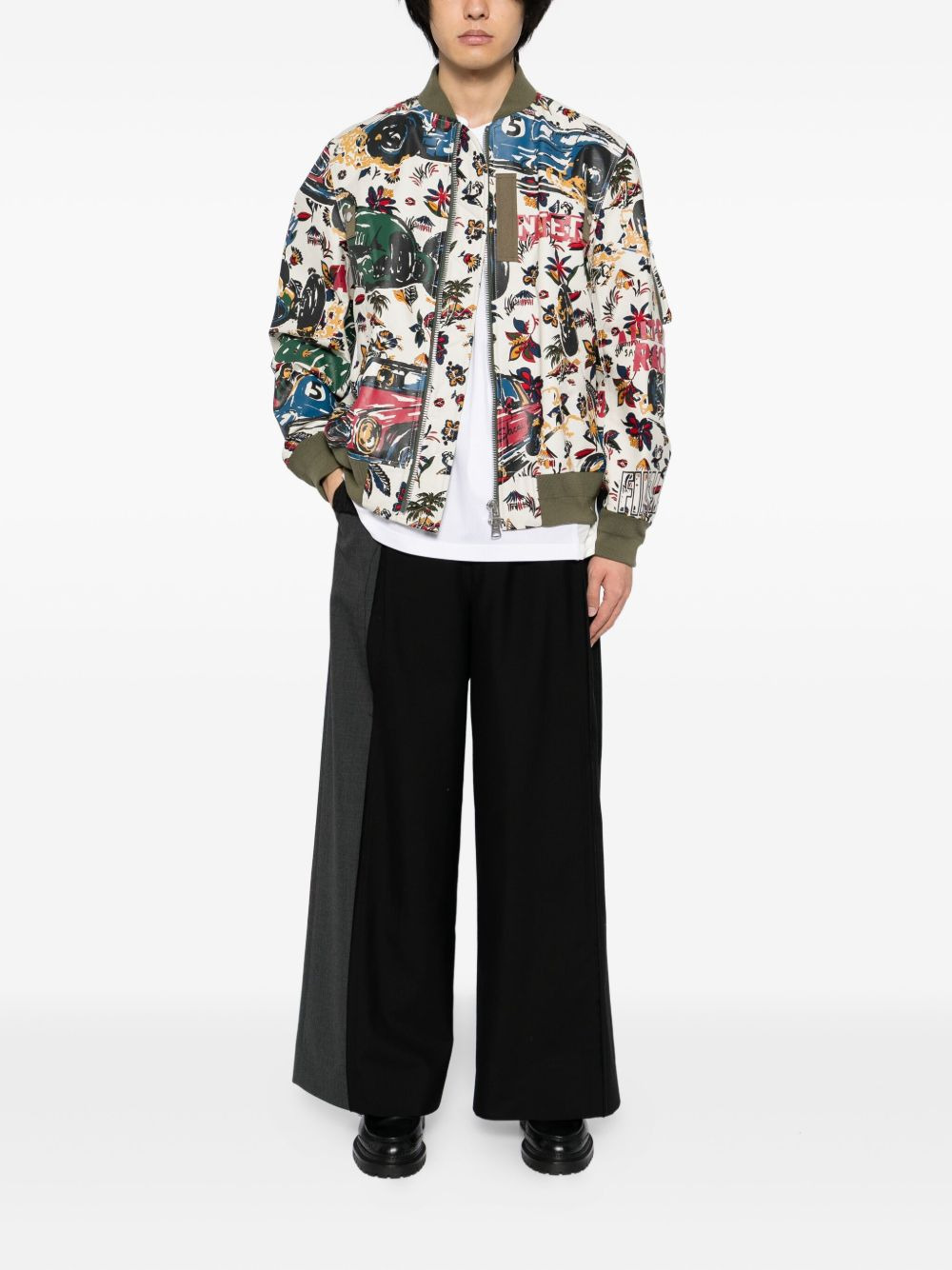 tropical-print jacket - 2