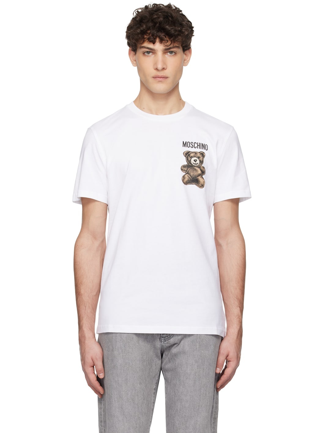 White Little Teddy Bear T-shirt - 1