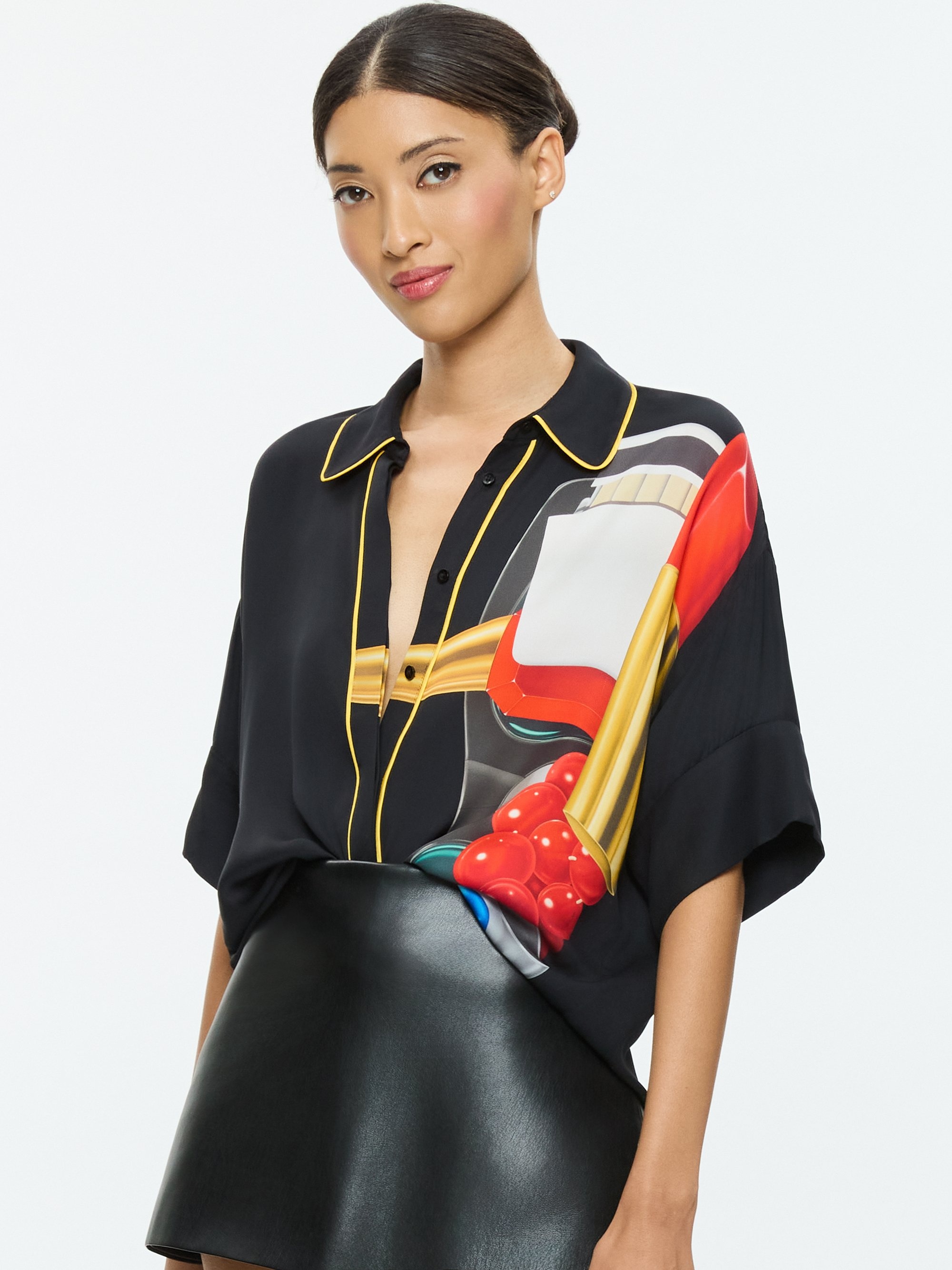A+O X TOM WESSELMANN EDYTH HIGH LOW BUTTON DOWN - 1