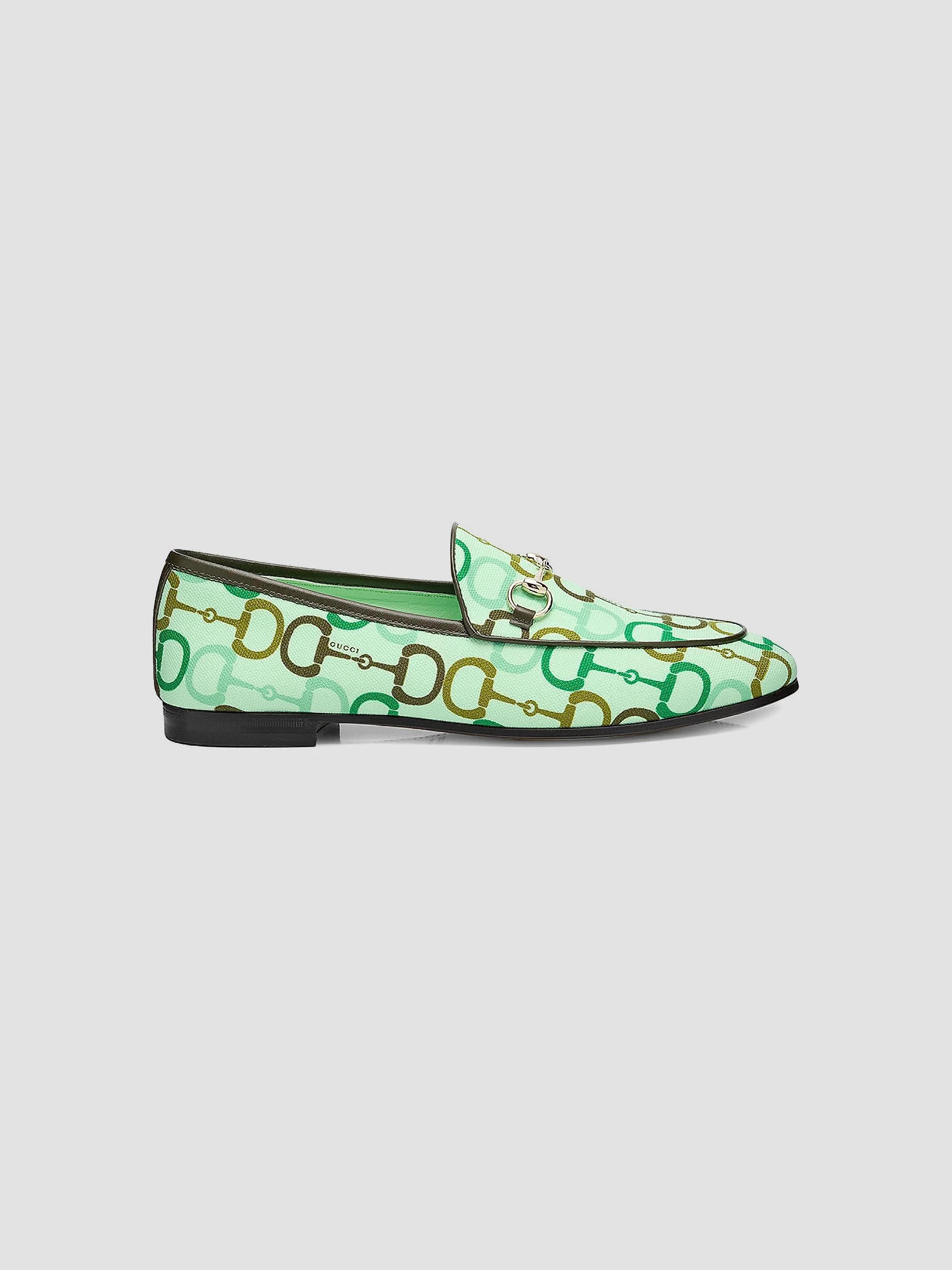 Jordaan 인쇄 코튼 Horsebit Loafers - 1