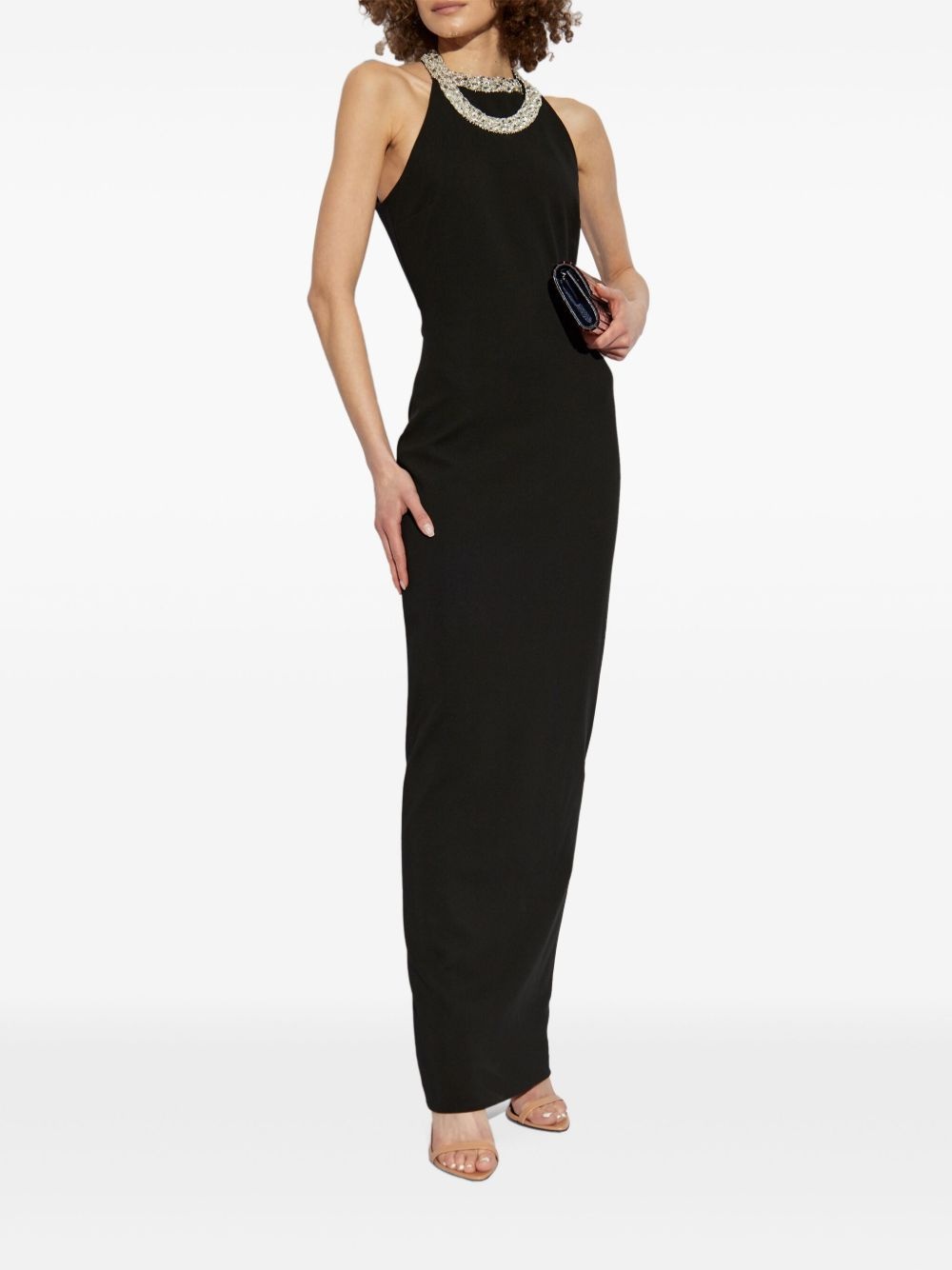 crystal-embellished maxi dress - 2