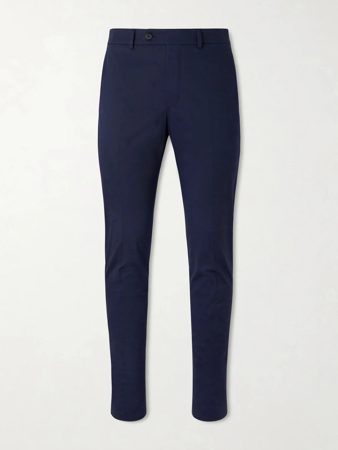Tapered Stretch-Cotton Trousers - 1