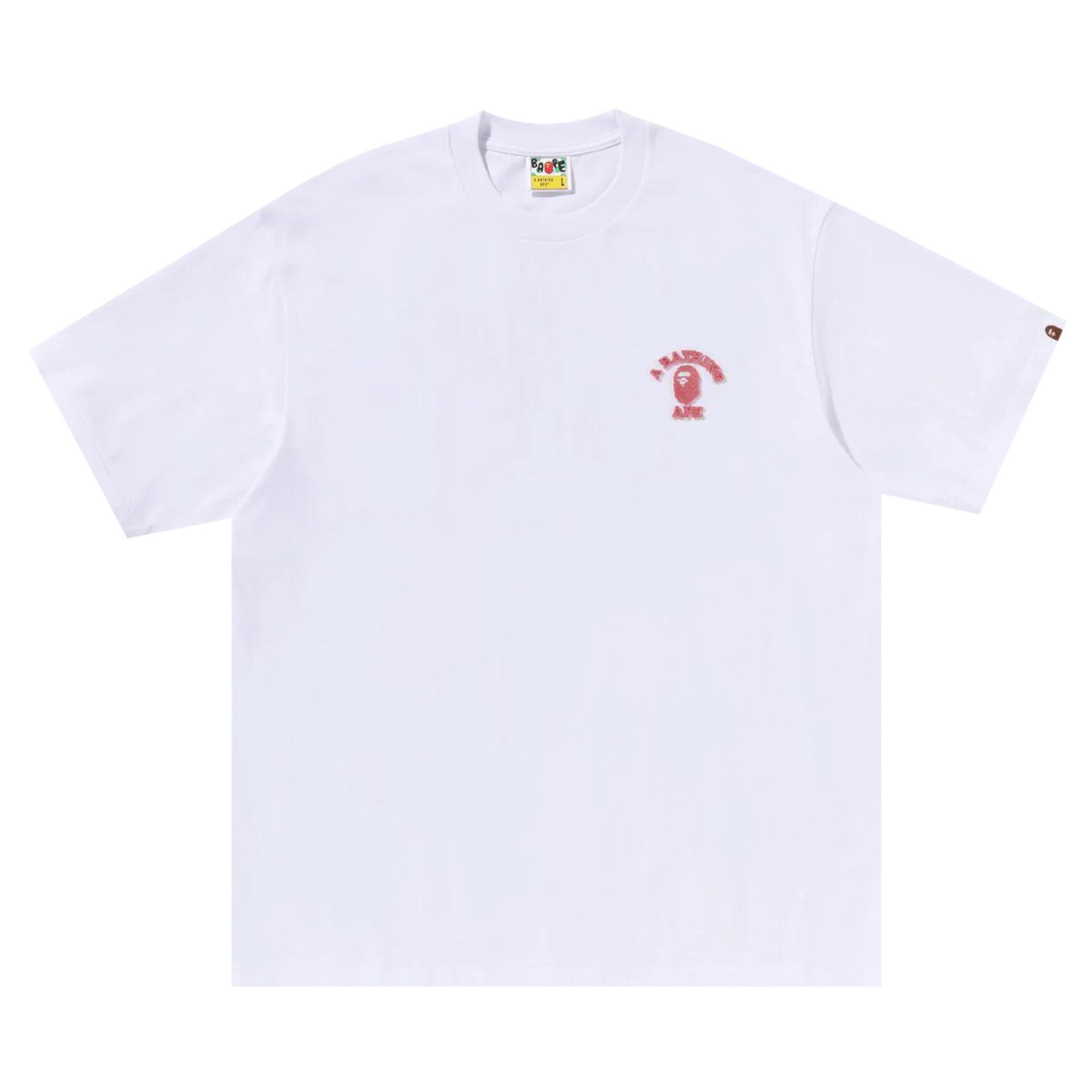 BAPE College One Point Relaxed Fit Tee 'White' - 1