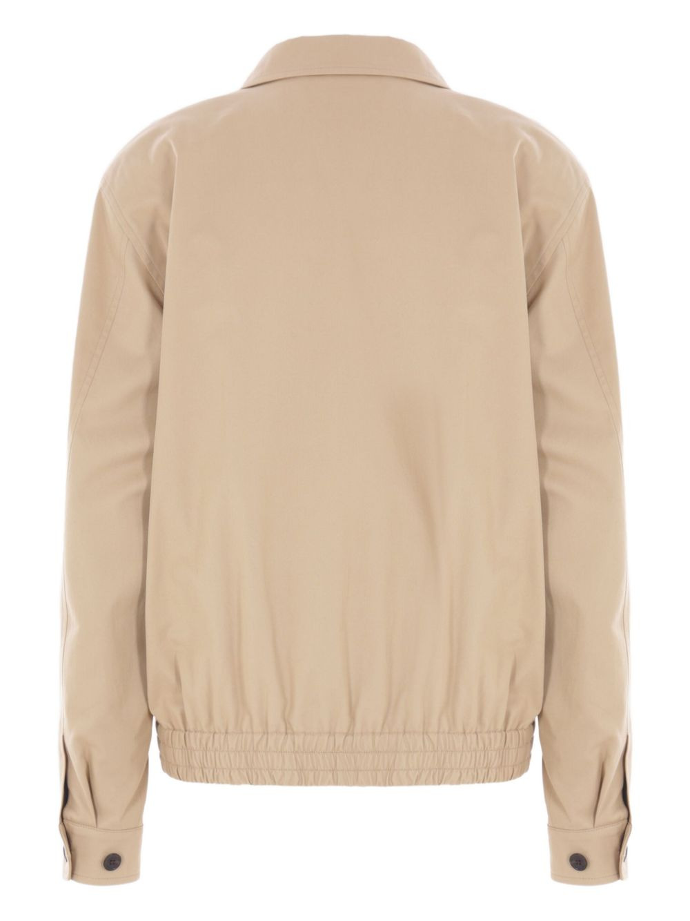 pointed-collar elasticated-hem bomber jacket - 2