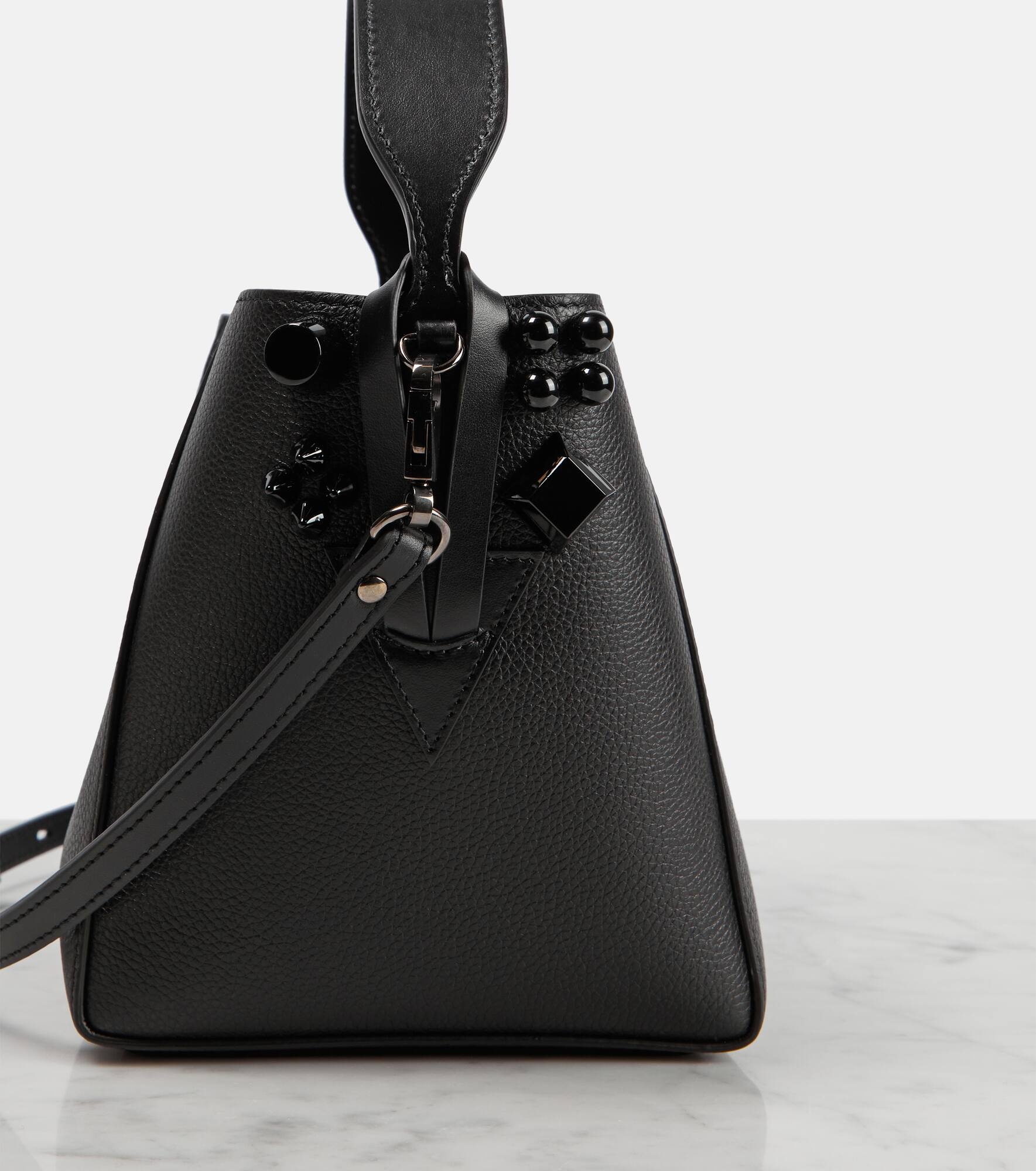 Cabachic Mini leather bucket bag - 6