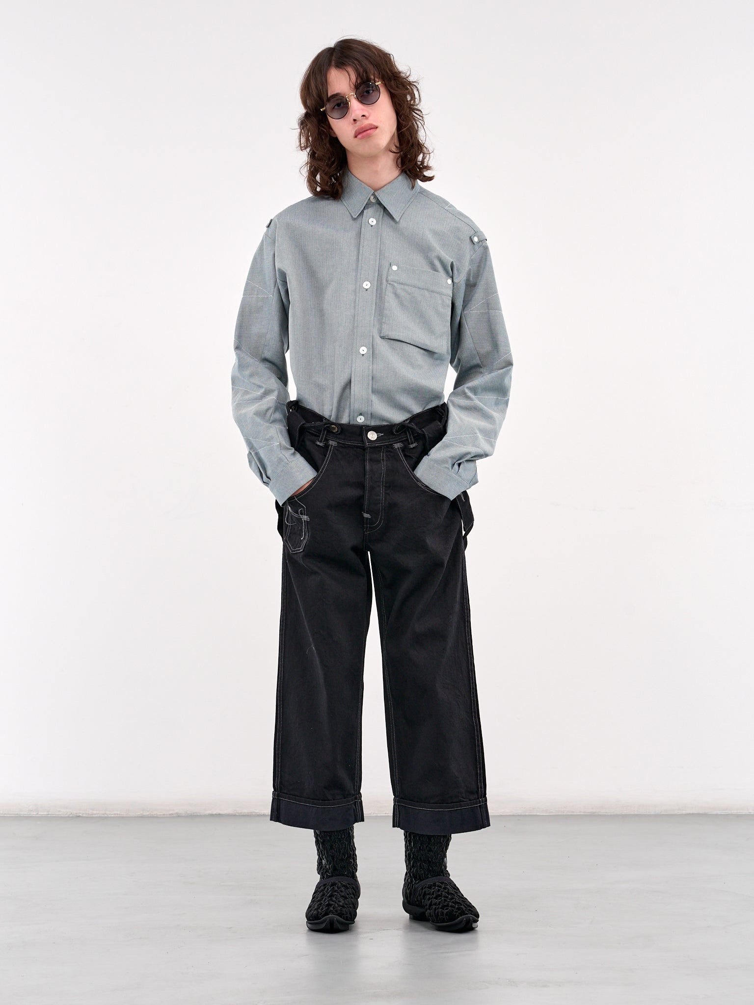 Suspender Denim Jeans - 6